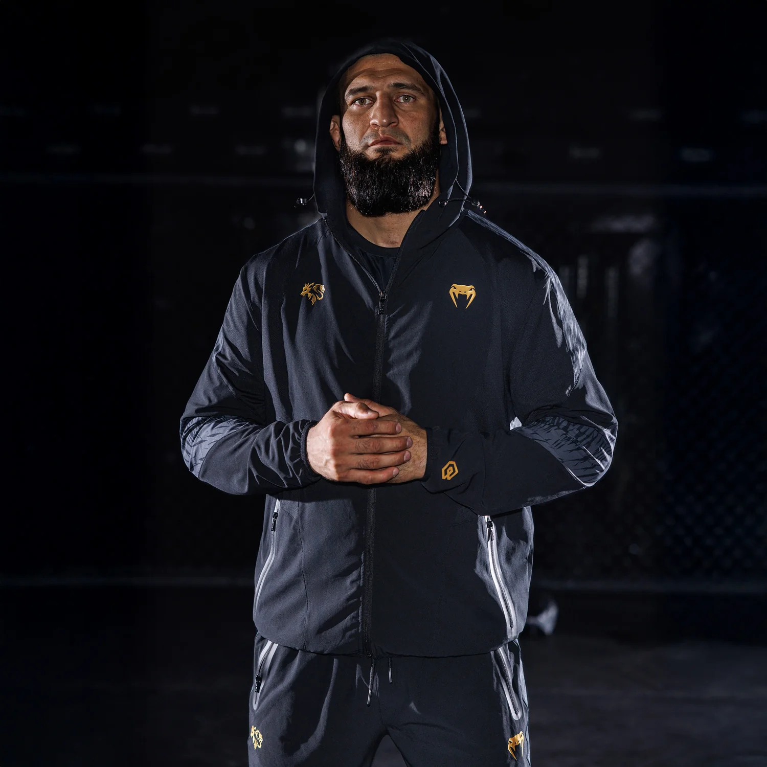 Venum x Chimaev Track Jackets - Black/Grey - Image 2