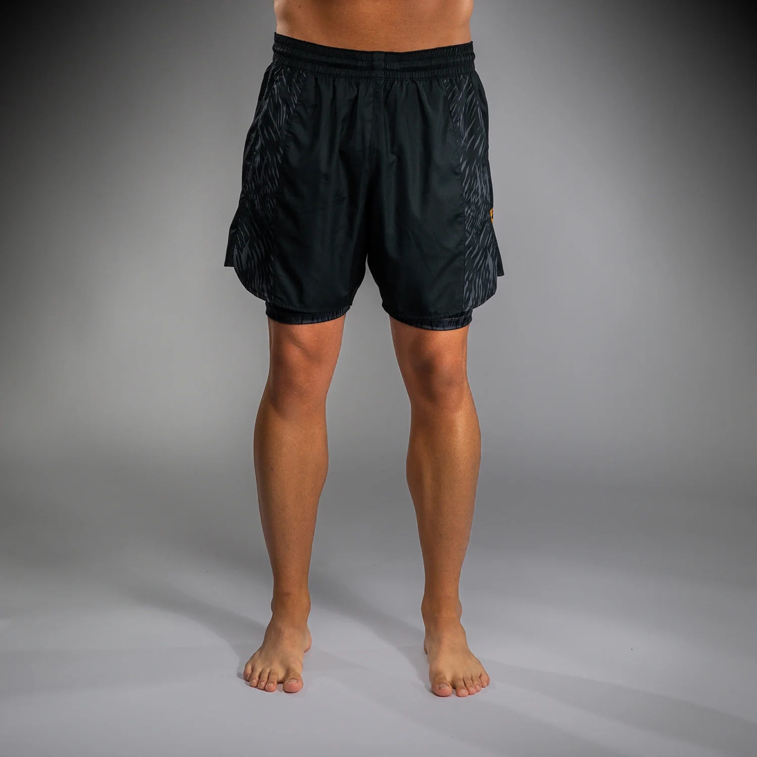 Venum x Chimaev Training Shorts - Black/Grey - Image 4