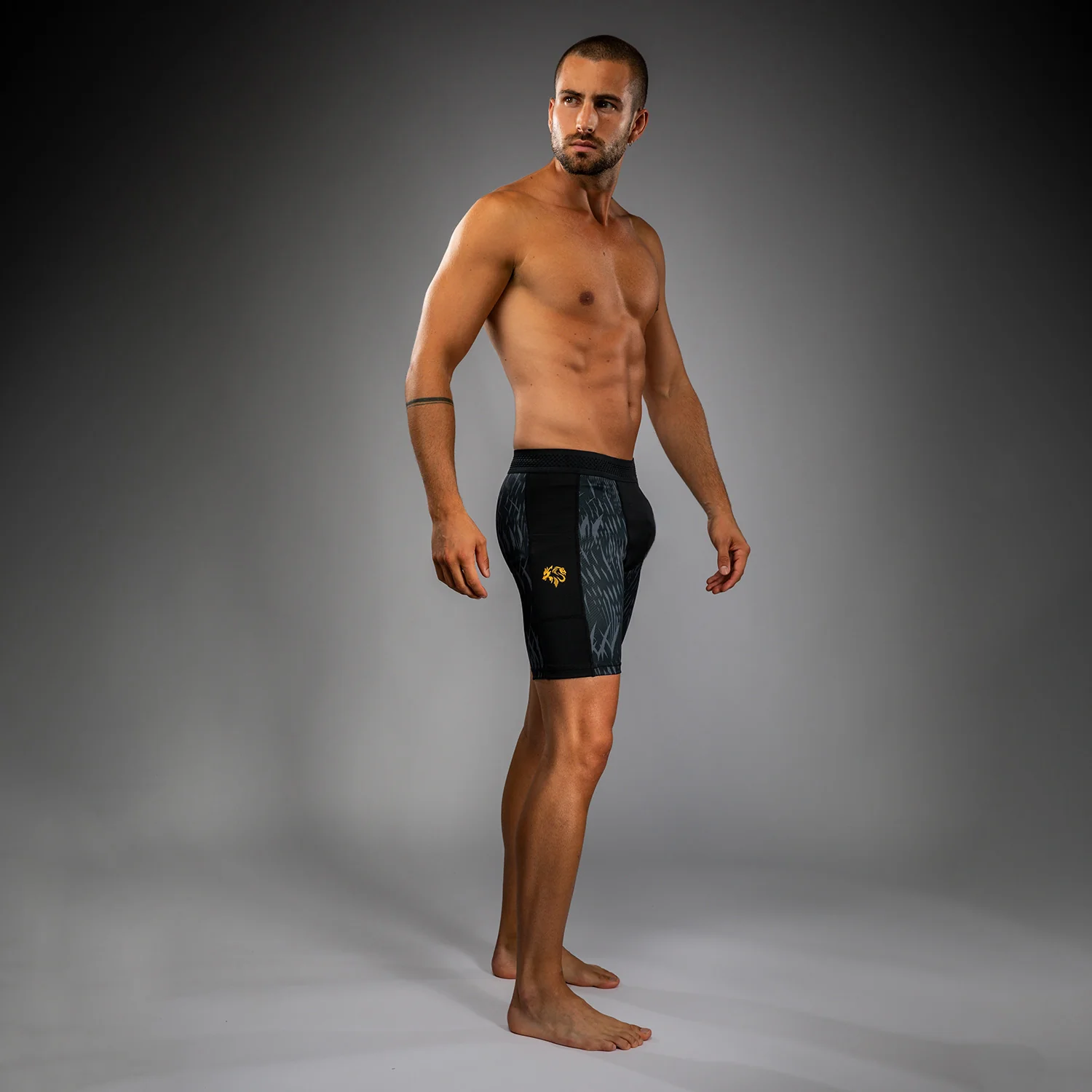 Venum x Chimaev Vale Tudo Shorts - Black/Grey - Image 2