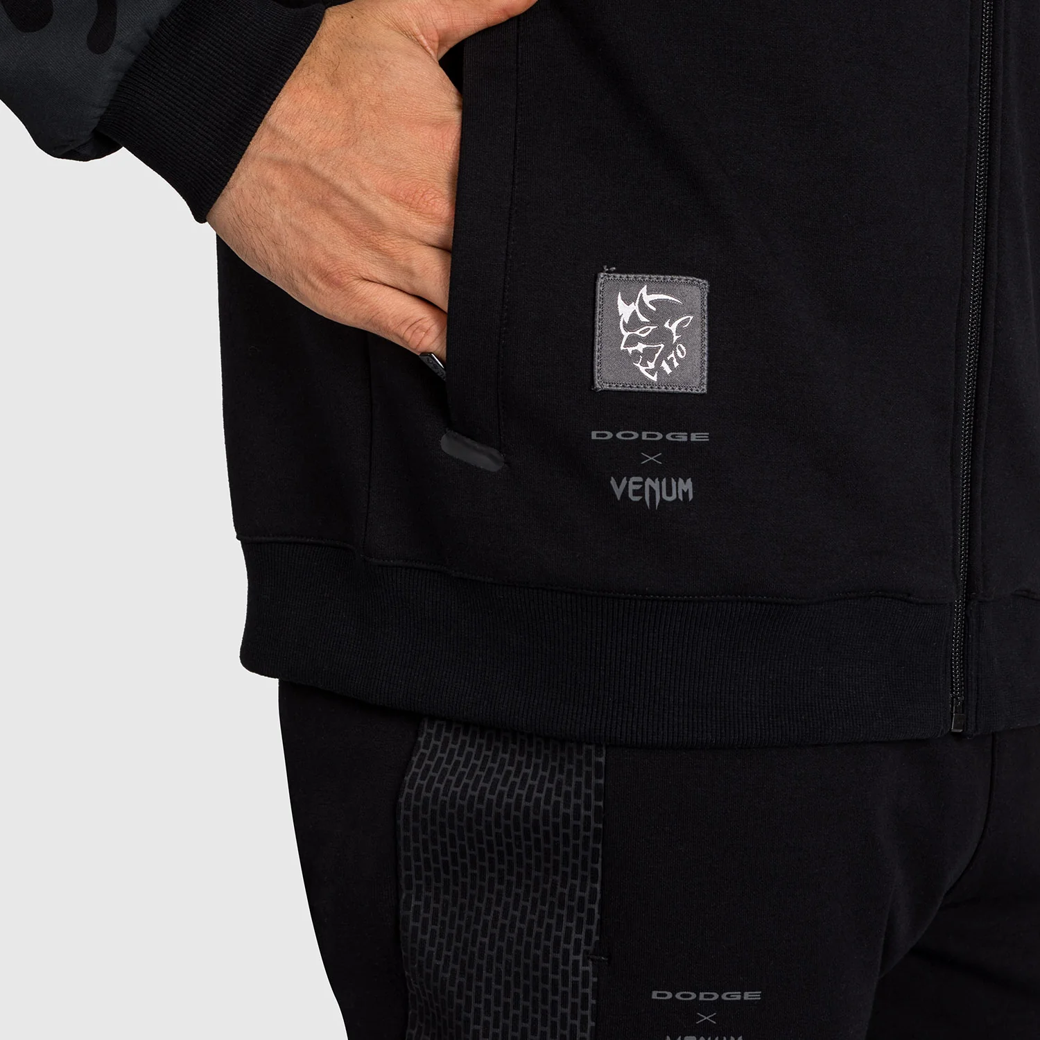 Venum x Dodge Demon 170 Men’s Full-Zip Jacket - Black - Image 6