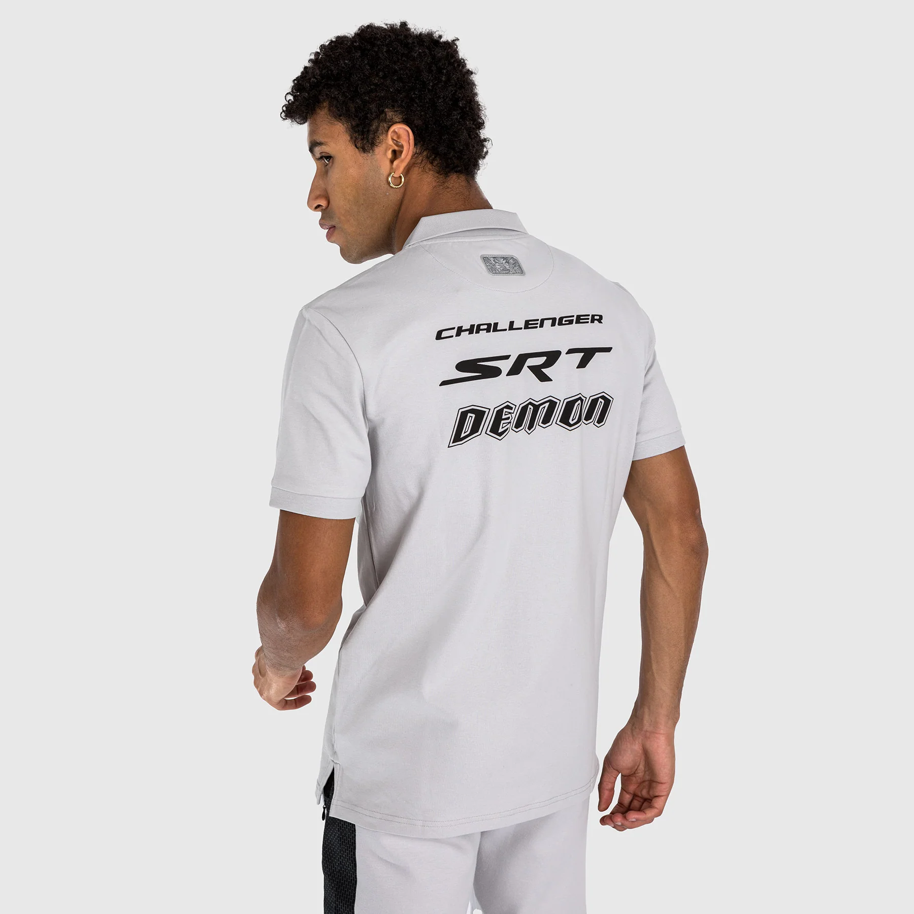 Venum x Dodge Demon 170  Men’s Polo Shirt - Grey - Image 3