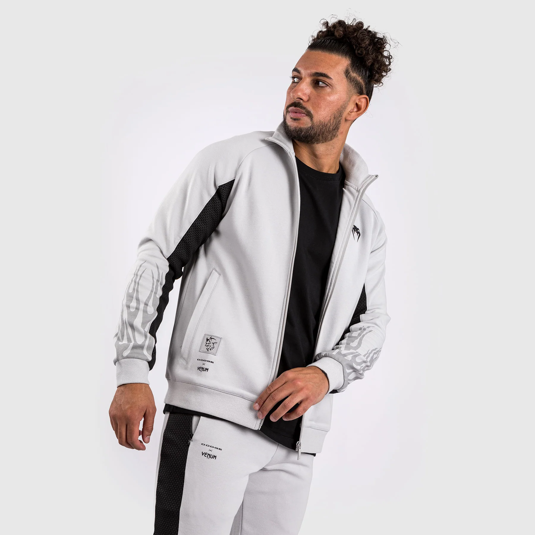 Venum x Dodge Demon 170 Men's Full-Zip Jacket - Grey - Image 5