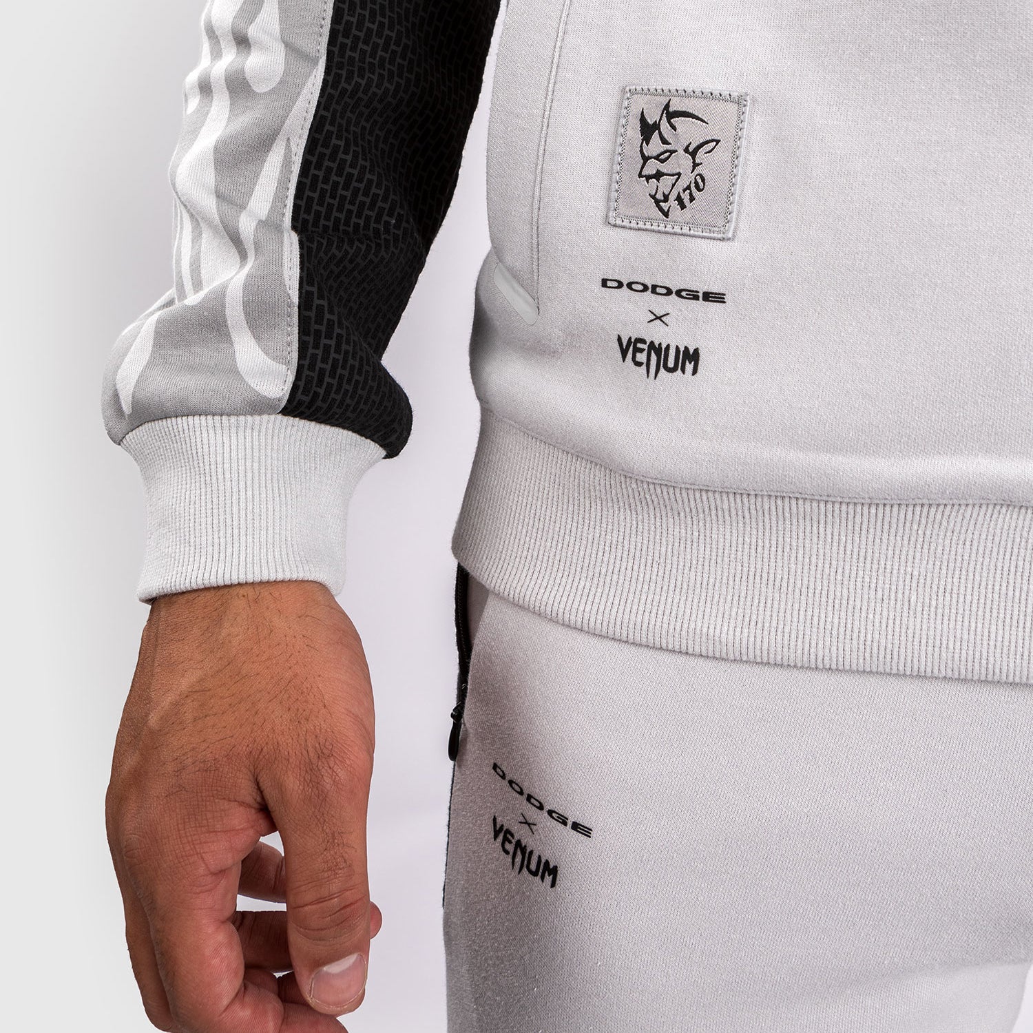 Venum x Dodge Demon 170 Men's Full-Zip Jacket - Grey - Image 6