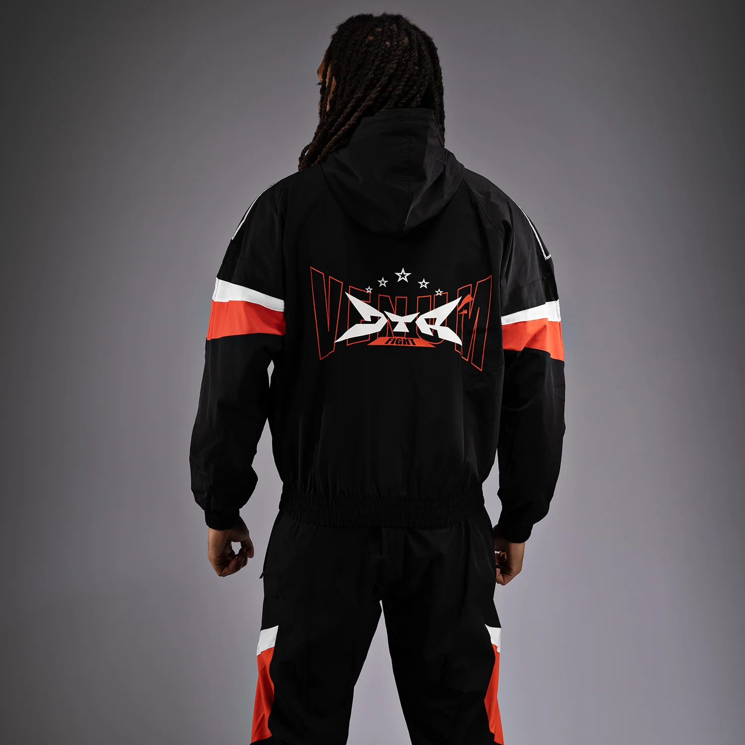 Venum x DTR Fight Attack 90 Tracksuit Jacket - Black/Orange - Image 3