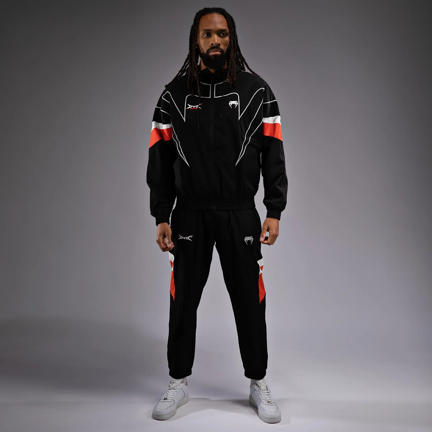 Venum x DTR Fight Attack 90 Tracksuit Jacket - Black/Orange - Image 4