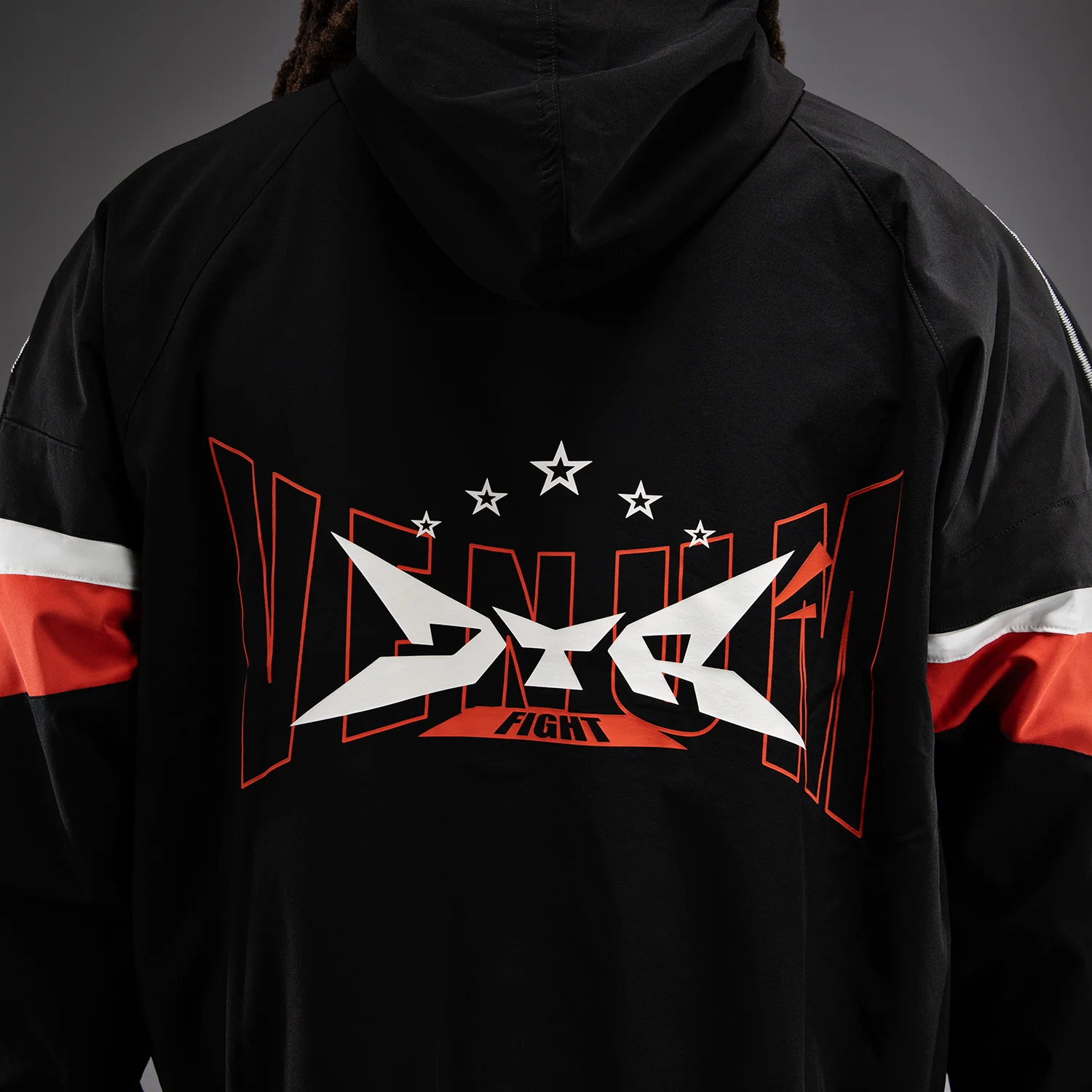 Venum x DTR Fight Attack 90 Tracksuit Jacket - Black/Orange - Image 7
