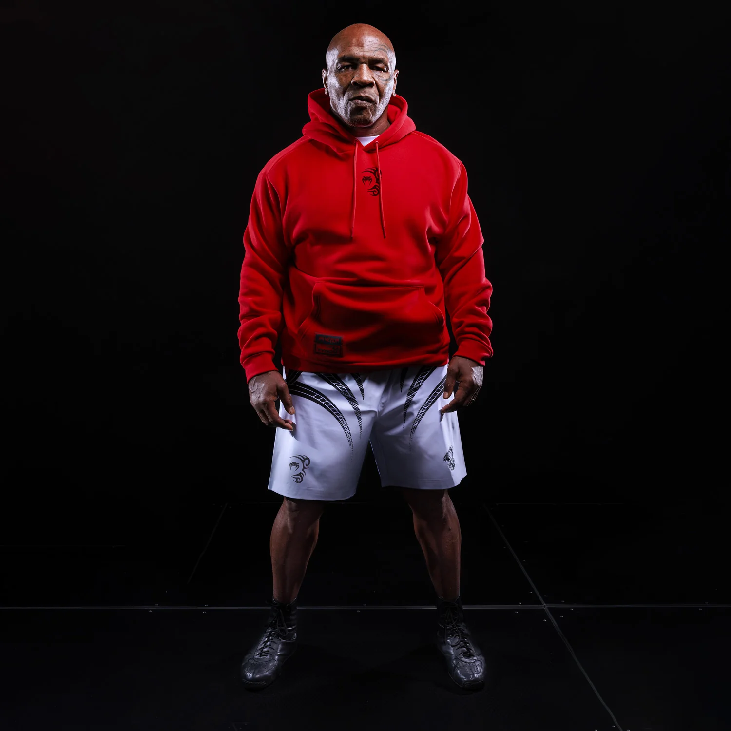 Venum x Mike Tyson Tiger Hoodie - Intense Red/Deep Black - Image 2