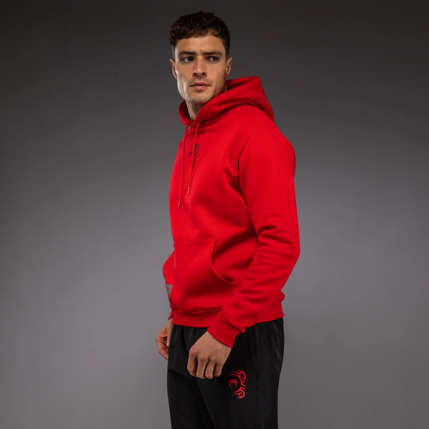 Venum x Mike Tyson Tiger Hoodie - Intense Red/Deep Black - Image 4
