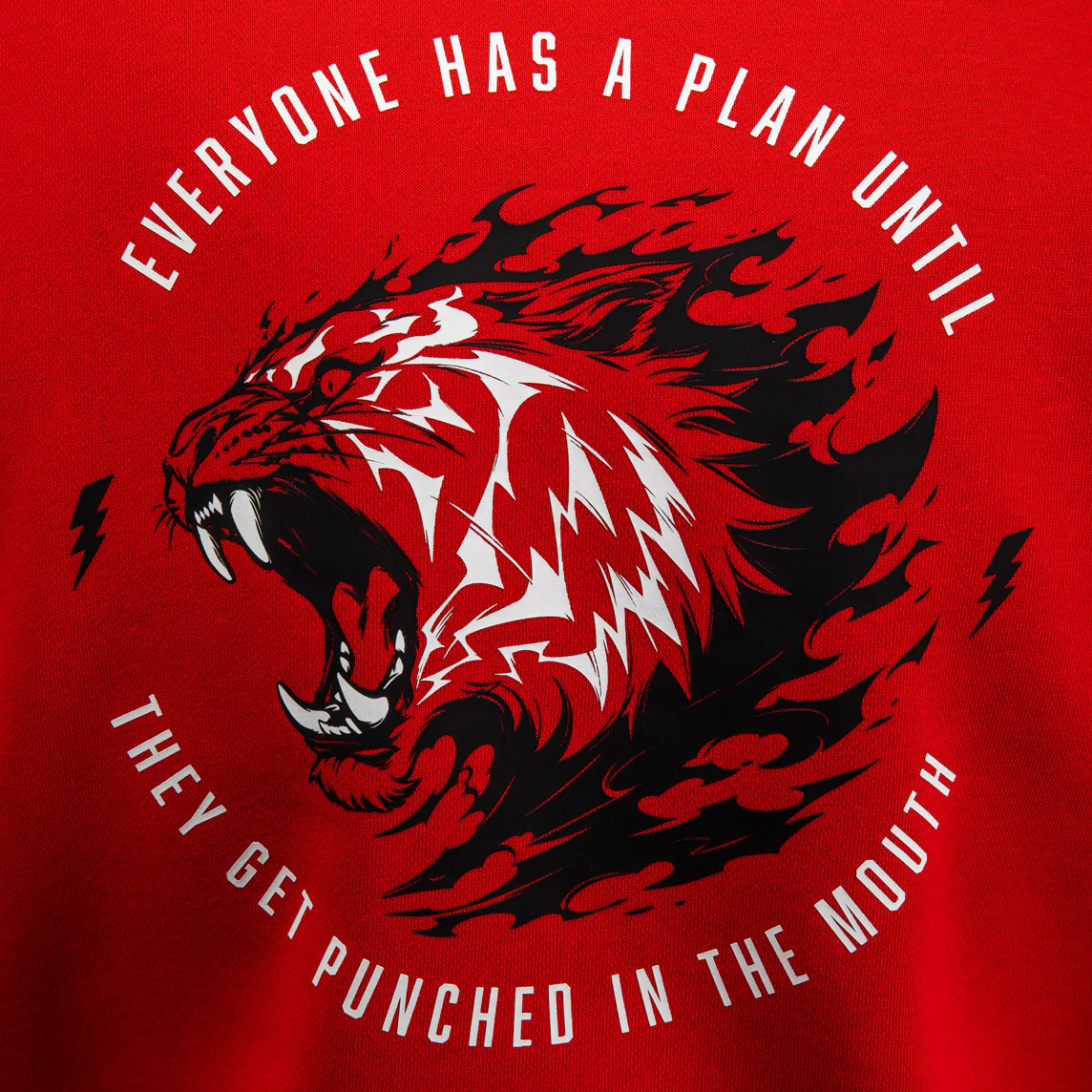 Venum x Mike Tyson Tiger Hoodie - Intense Red/Deep Black - Image 7