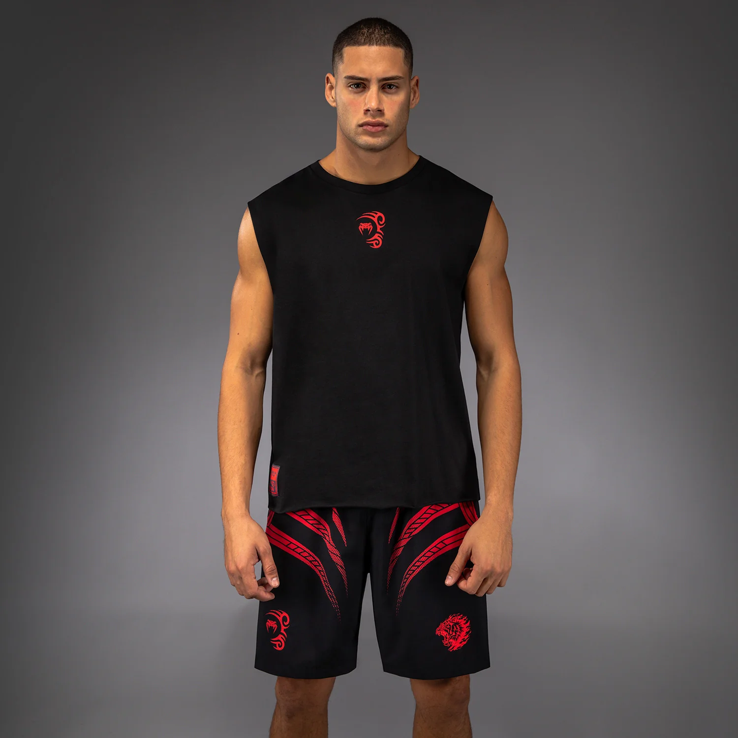 Venum x Mike Tyson Tiger Sleeveless T-Shirt - Deep Black