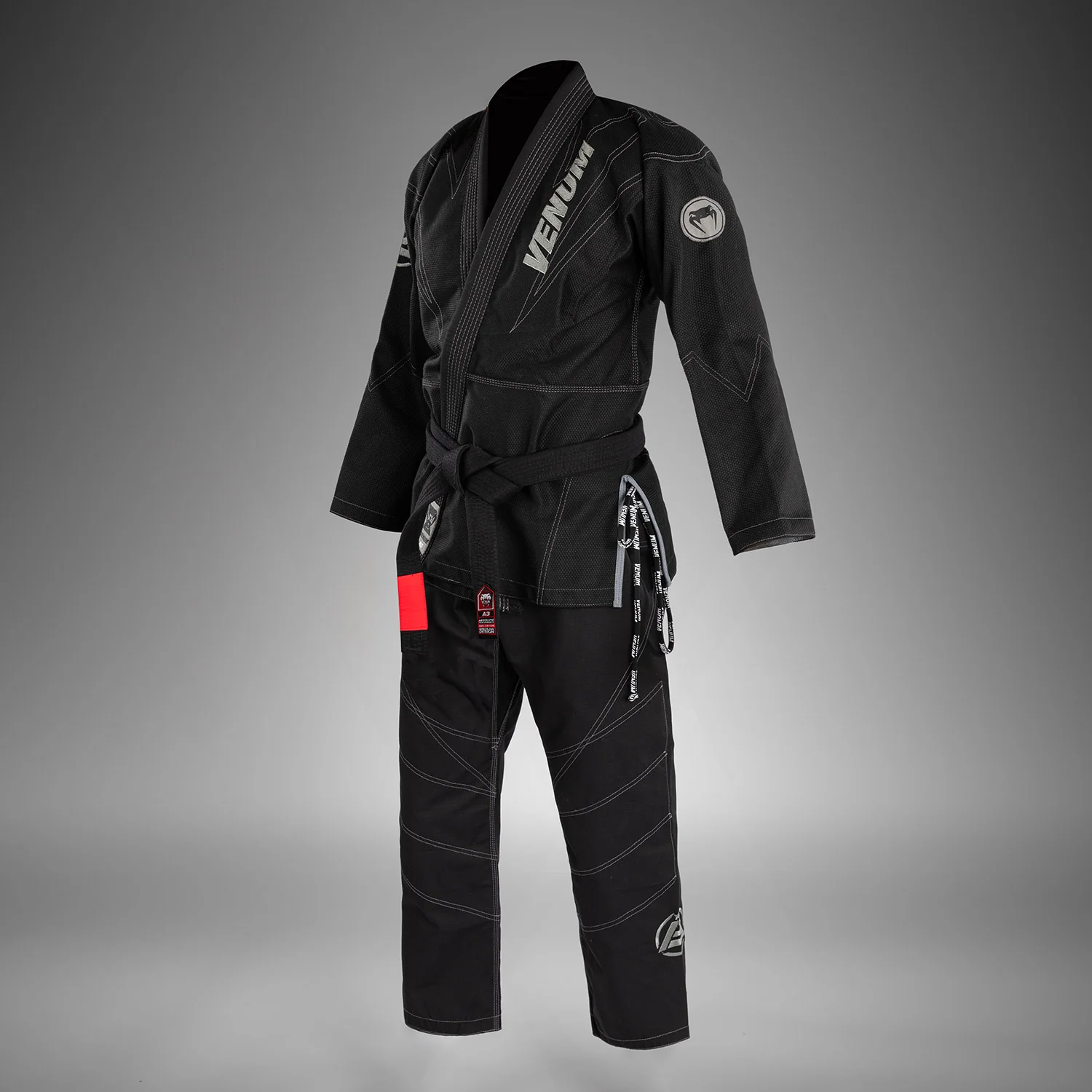 Venum x Polaris BJJ Gi - Black/Storm Grey - Image 6