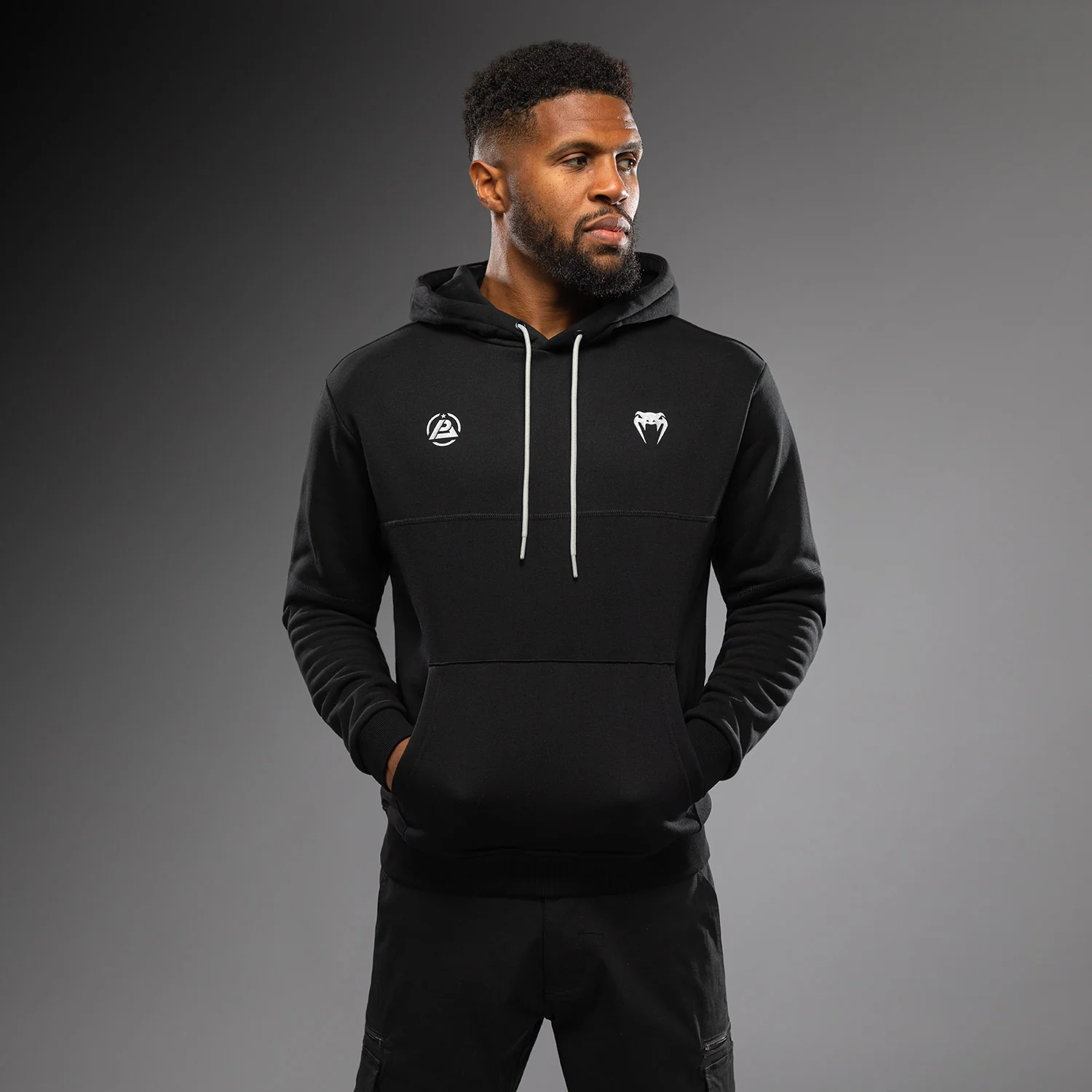 Venum x Polaris Hoodie - Black/Storm Grey - Image 8