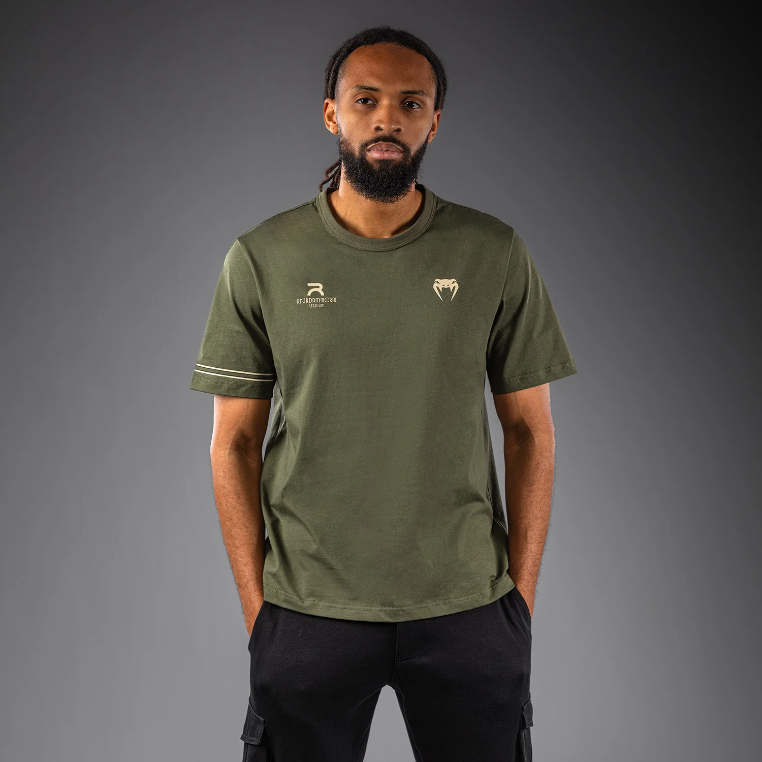 Venum x Rajadamnern T-Shirt - Military Green
