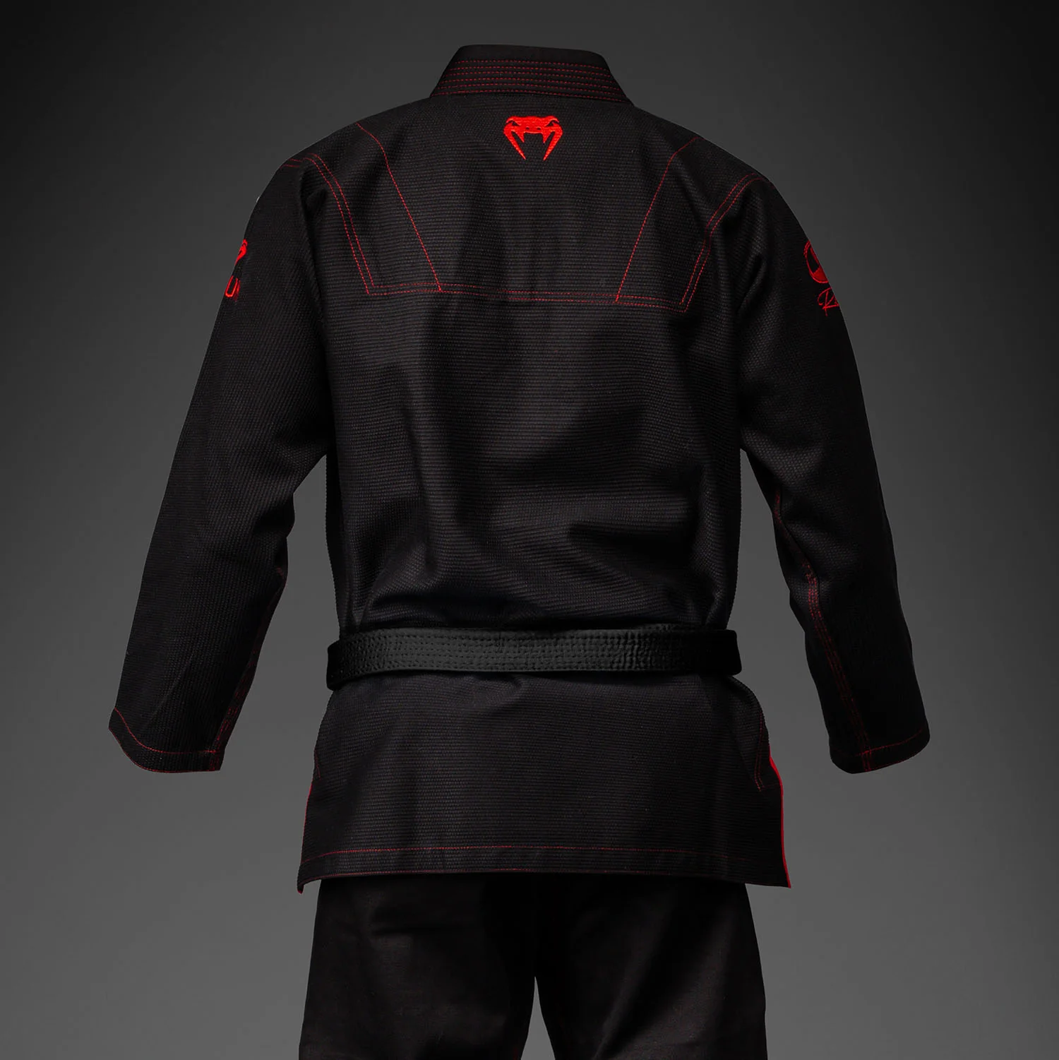 Venum x Roger Gracie Signature BJJ Gi - Black/Red - Image 4