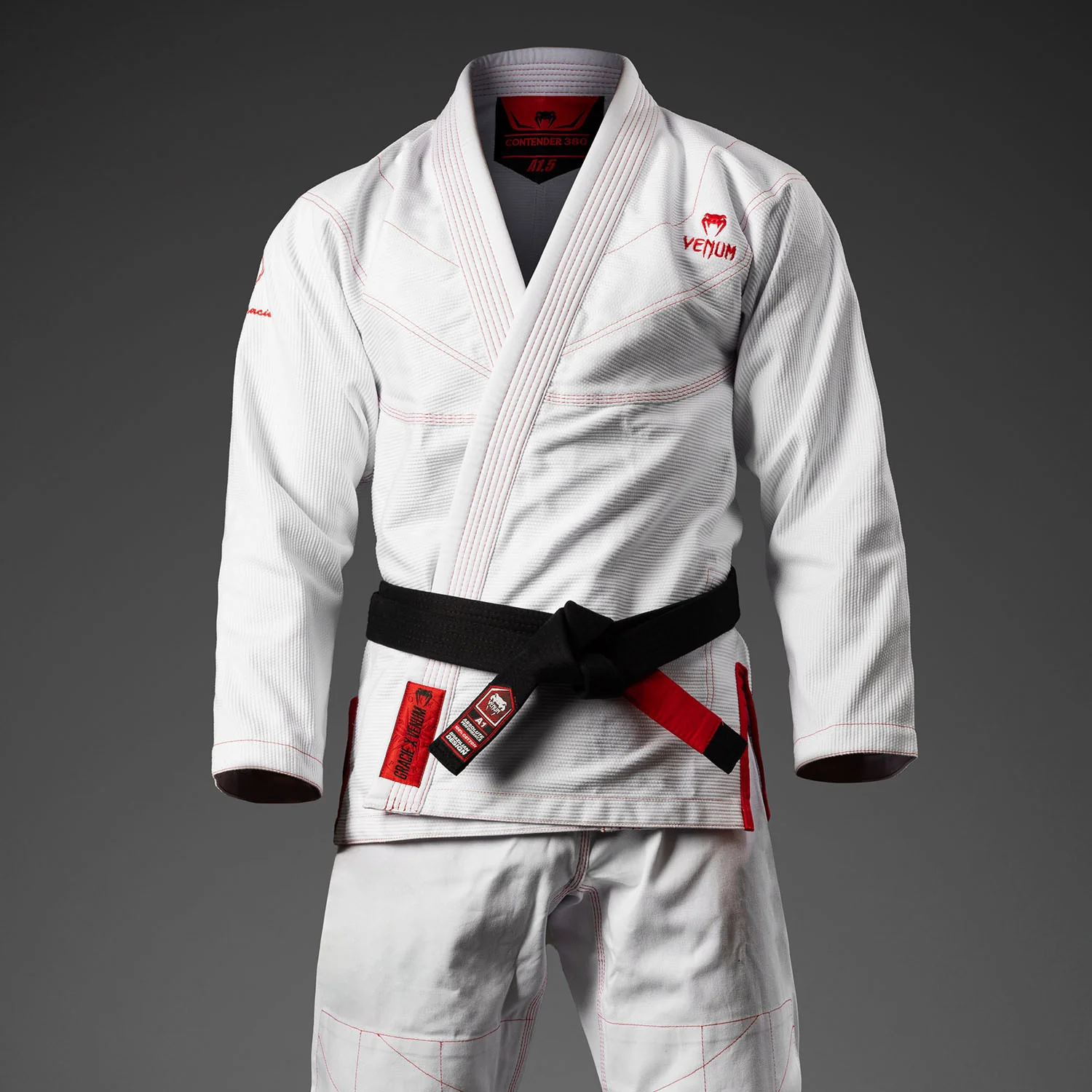 Venum x Roger Gracie Signature BJJ Gi - White/Red - Image 3
