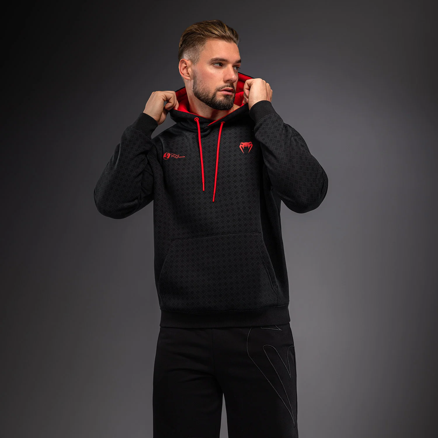 Venum x Roger Gracie Signature Hoodie - Black/Red