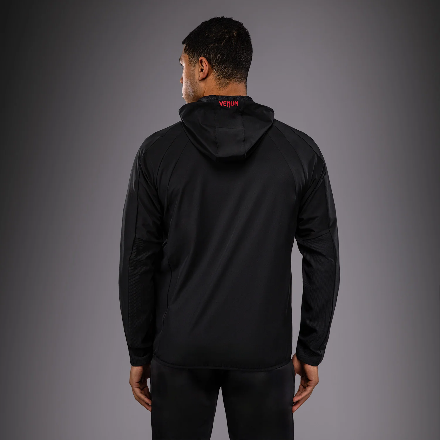Venum x Roger Gracie Signature Track Jacket - Black/Red - Image 3