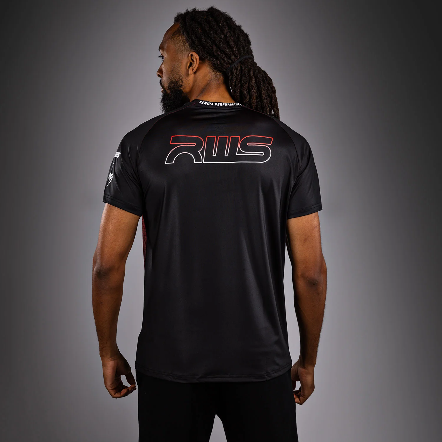 Venum x RWS 2.0 Men’s Dry-Tech T-Shirt - Black/Red - Image 4