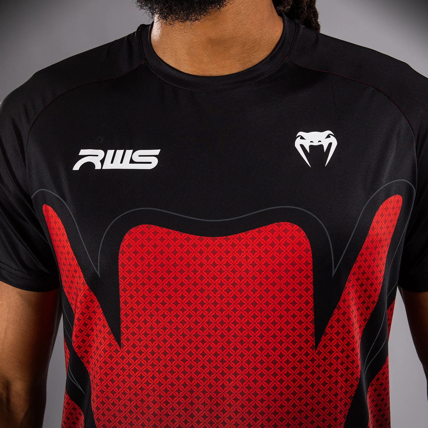 Venum x RWS 2.0 Men’s Dry-Tech T-Shirt - Black/Red - Image 5