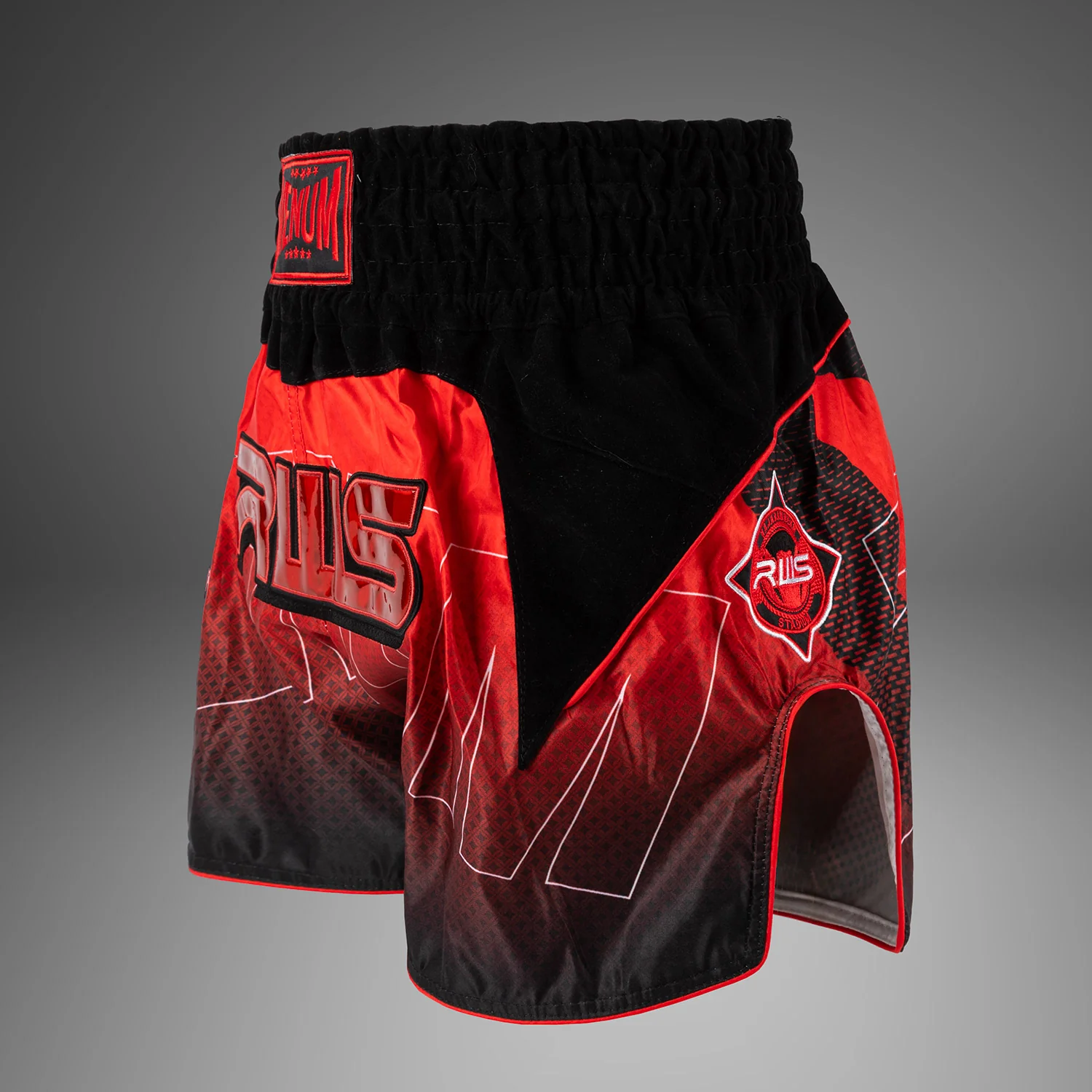 Venum x RWS 2.0 Muay Thai Shorts - Black/Red - Image 2