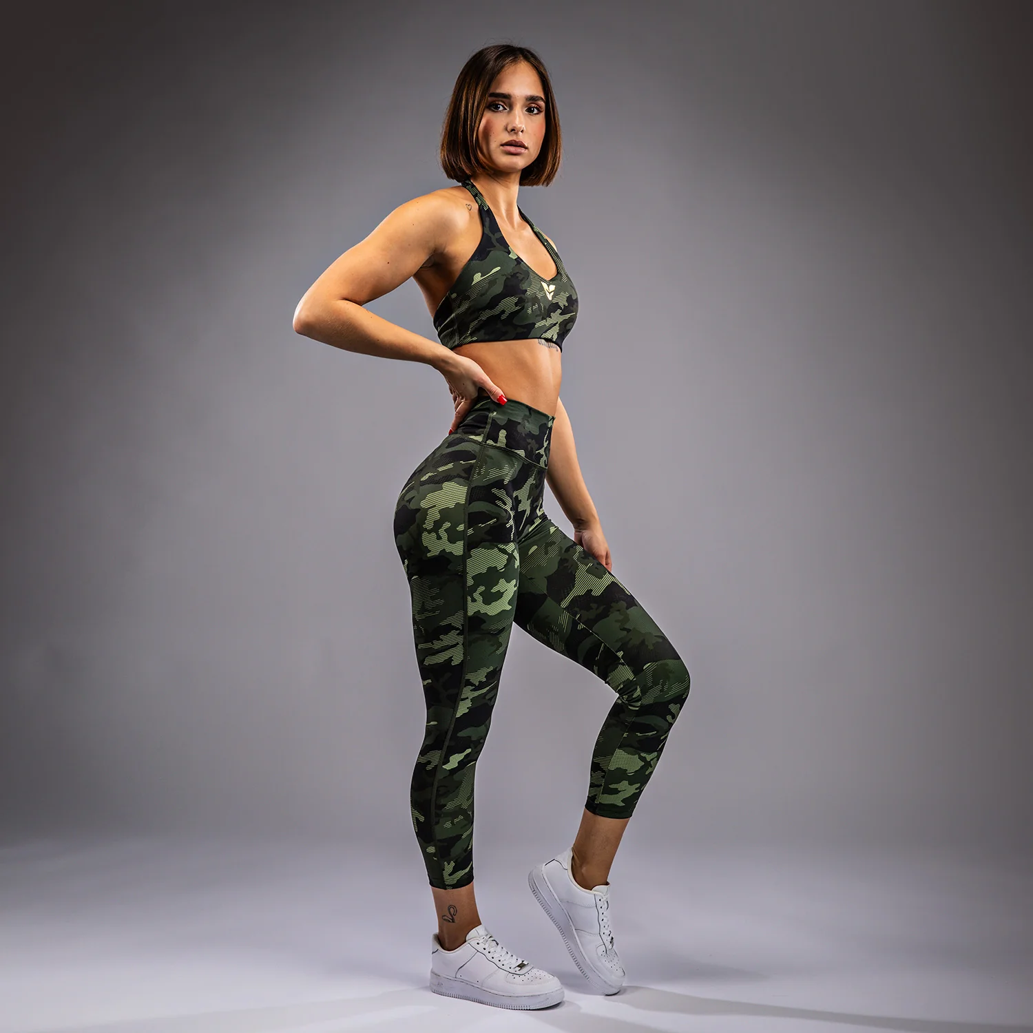 Venum x Sophia Rose Women’s 7/8 Leggings - Forest Camo - Image 2