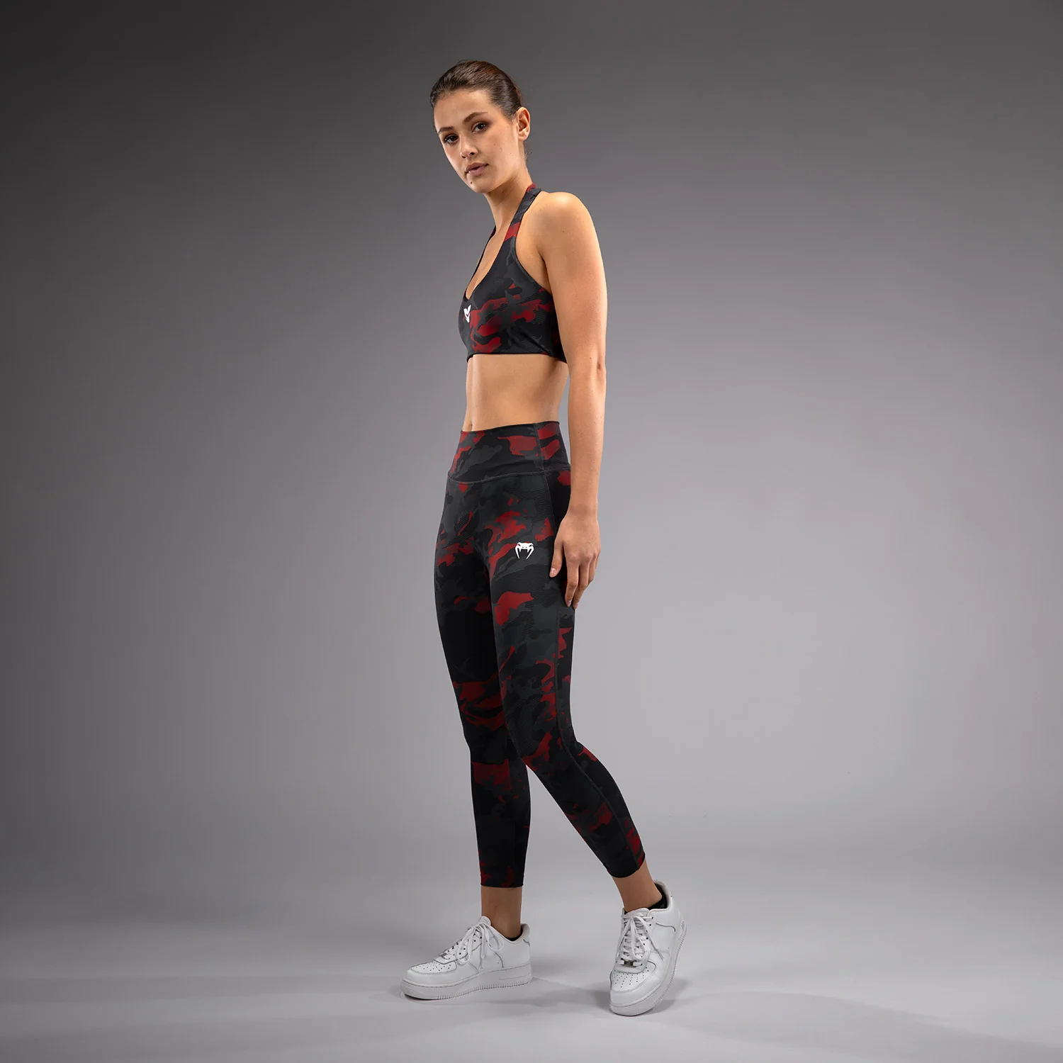 Venum x Sophia Rose Women’s 7/8 Leggings - Urban Red Camo - Image 3