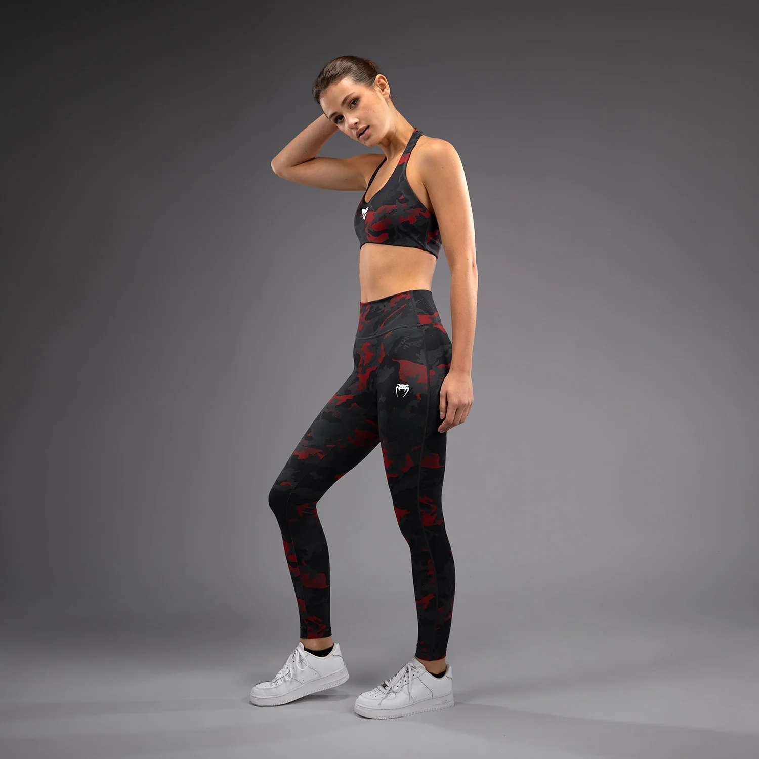 Venum x Sophia Rose Women’s Full-Length Leggings - Urban Red Camo - Image 3