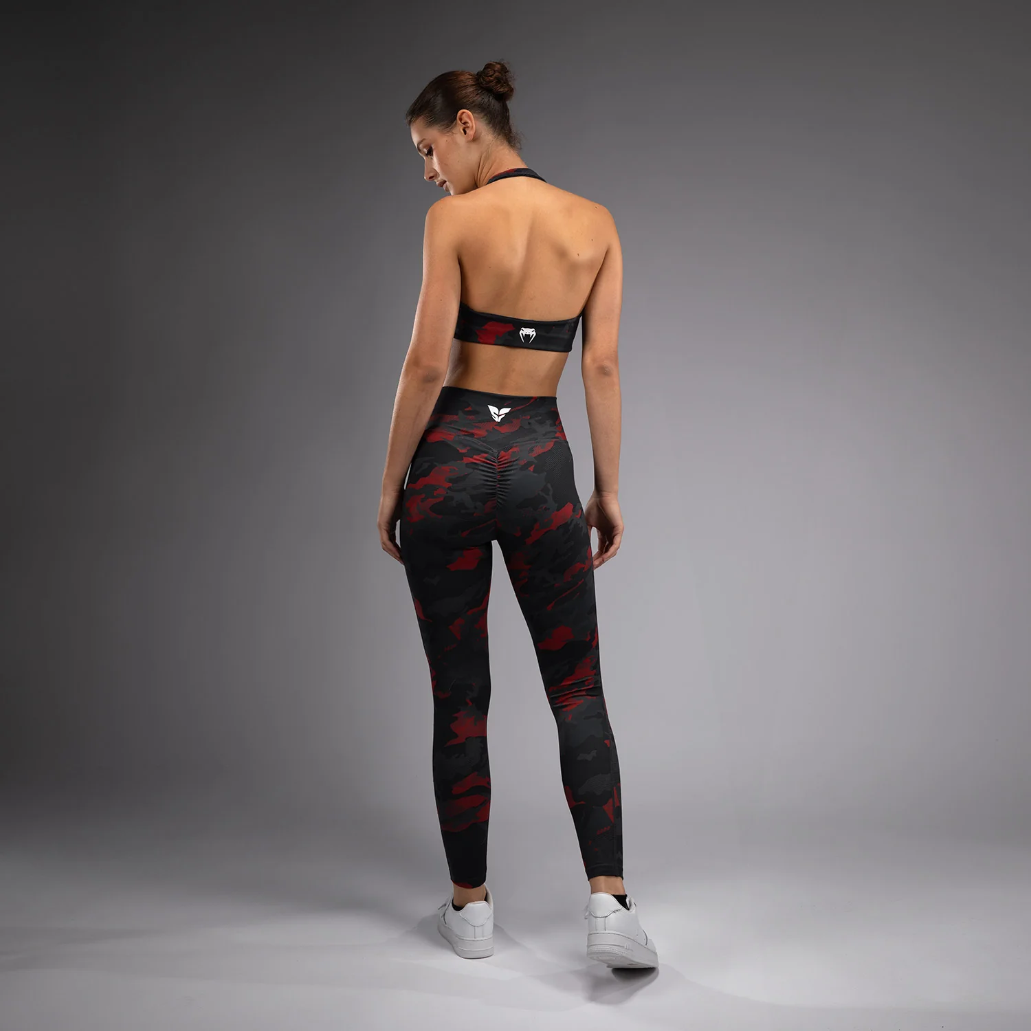 Venum x Sophia Rose Women’s Full-Length Leggings - Urban Red Camo - Image 4