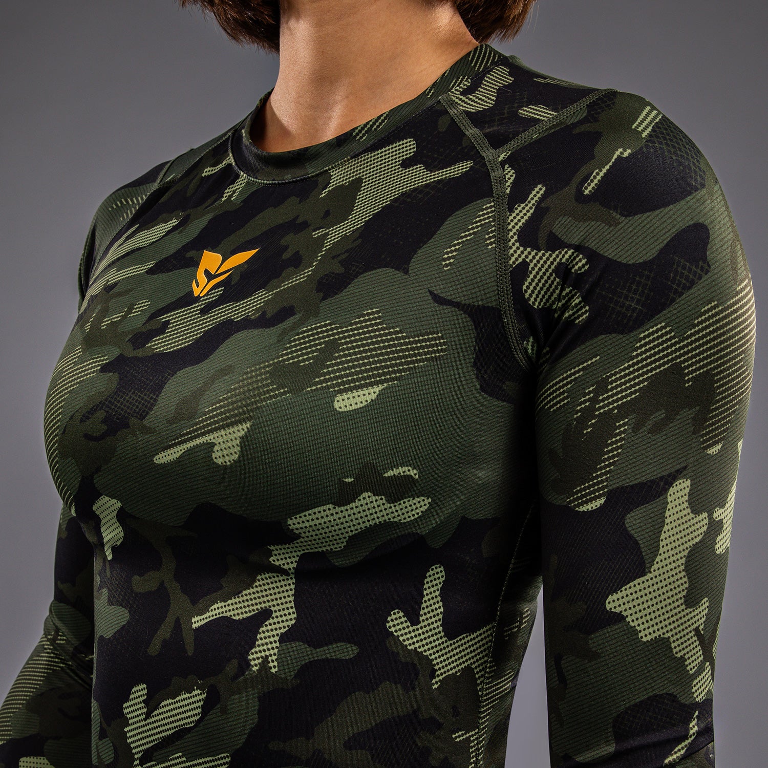 Venum x Sophia Rose Women’s Long Sleeve Rashguard - Forest Camo - Image 5