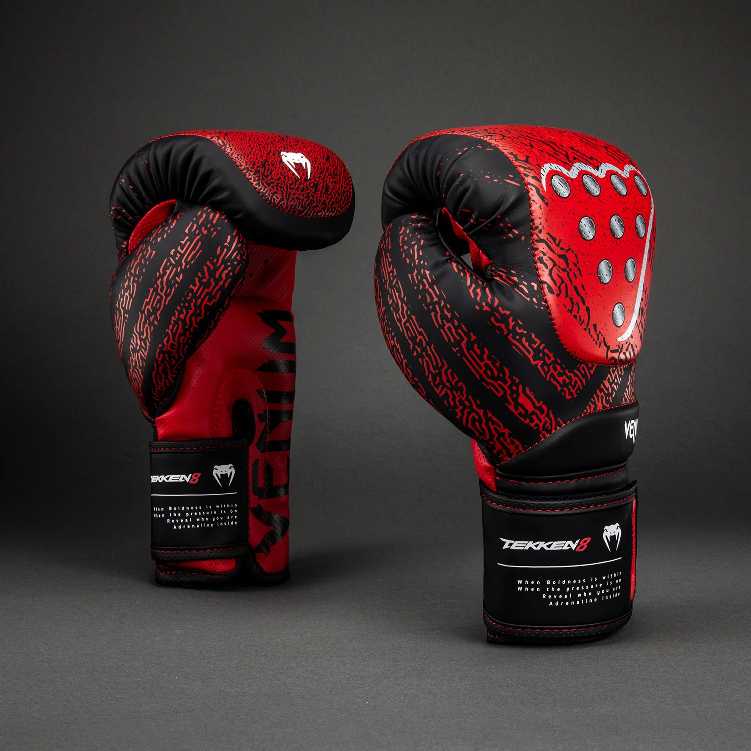 Venum x TEKKEN 8 Boxing Gloves - Kazuya - Red/Black - Image 2