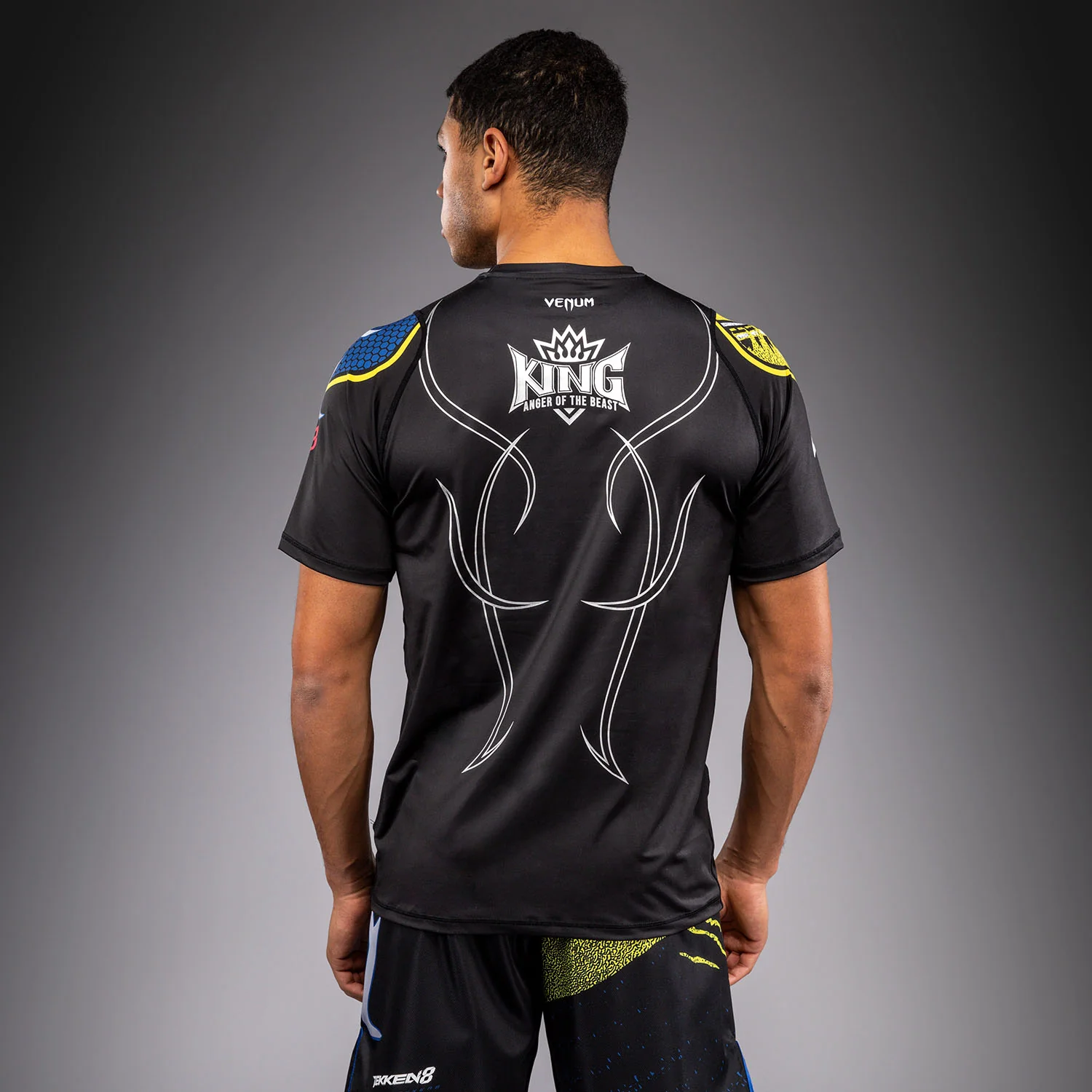 Venum x TEKKEN 8 Dry-Tech T-Shirt - King - Black/Yellow - Image 4