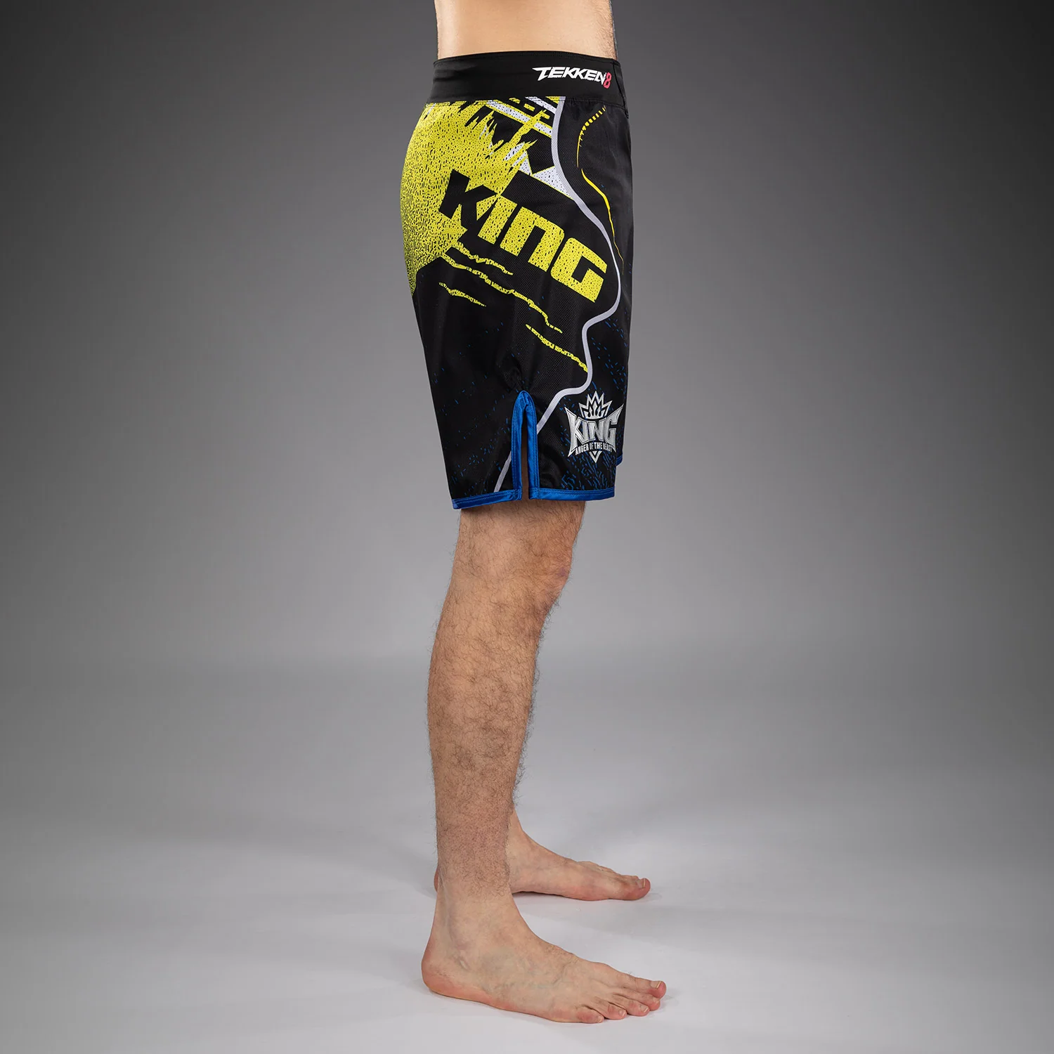 Venum x TEKKEN 8 Fight Shorts - King - Black/Yellow - Image 2