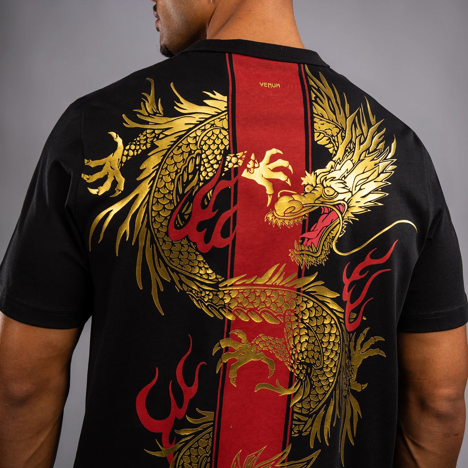 Venum x TEKKEN 8 - Marshall Law T-Shirt - Black/Red/Gold - Image 5