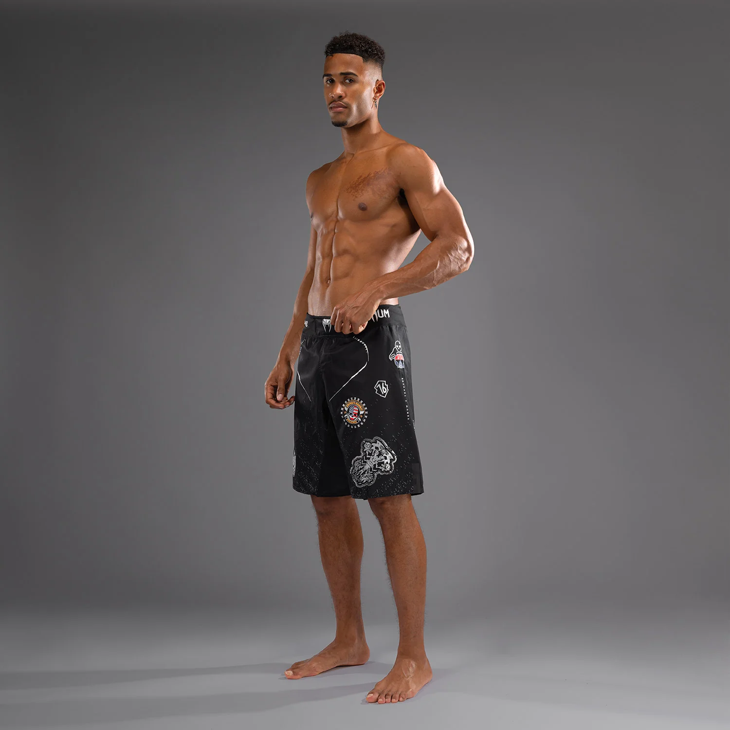 Venum x TEKKEN 8 - Paul Phoenix Fight Shorts - Black - Image 2