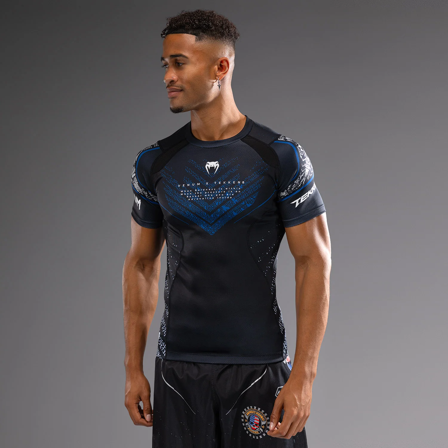 Venum x TEKKEN 8 - Paul Phoenix Rashguard - Black/Blue