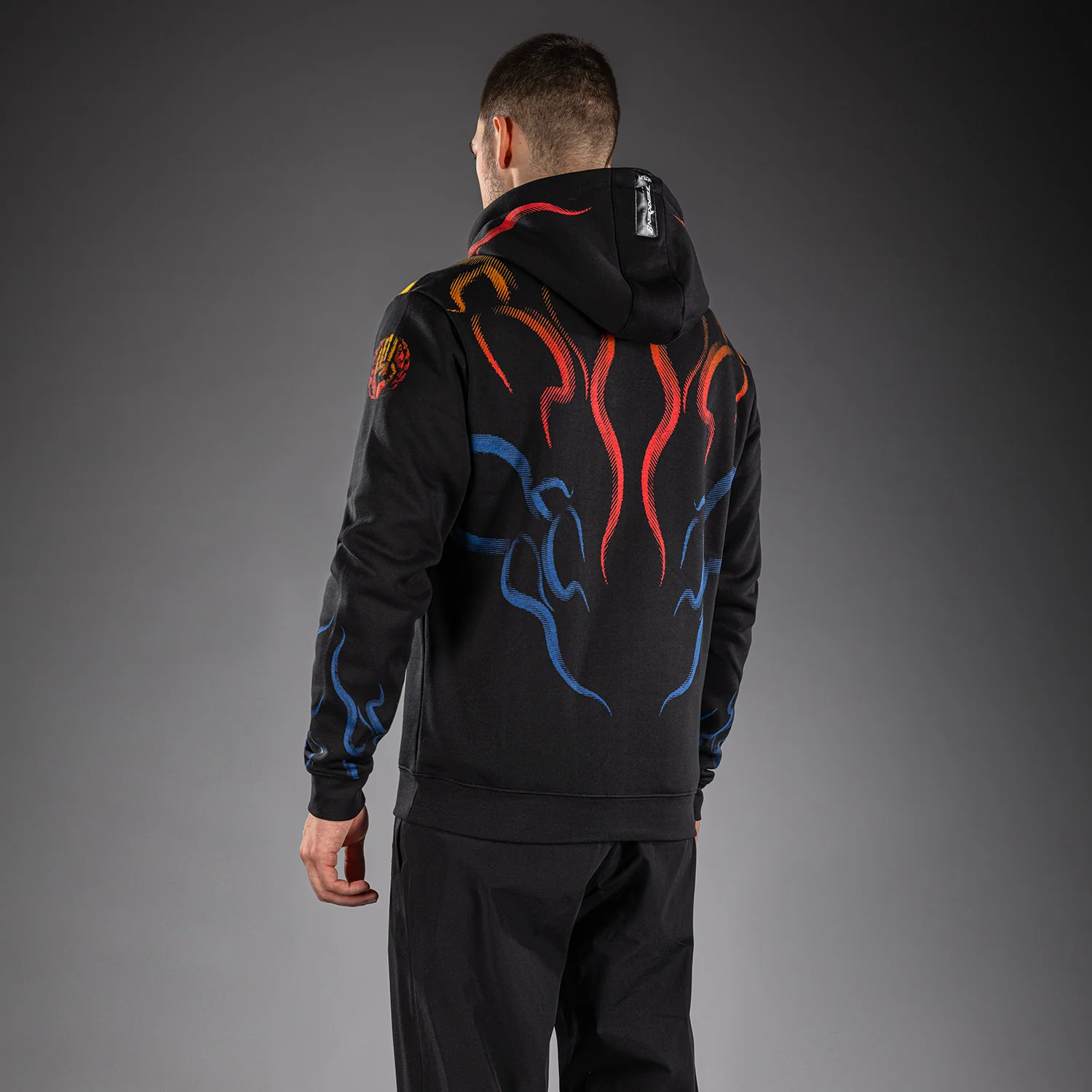 Venum x TEKKEN 8 Pullover Hoodie - Yoshimitsu - Black/Orange - Image 4