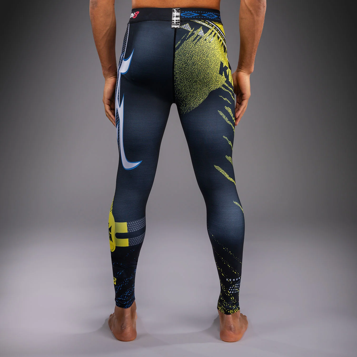 Venum x TEKKEN 8 Spats - King - Black/Yellow - Image 4