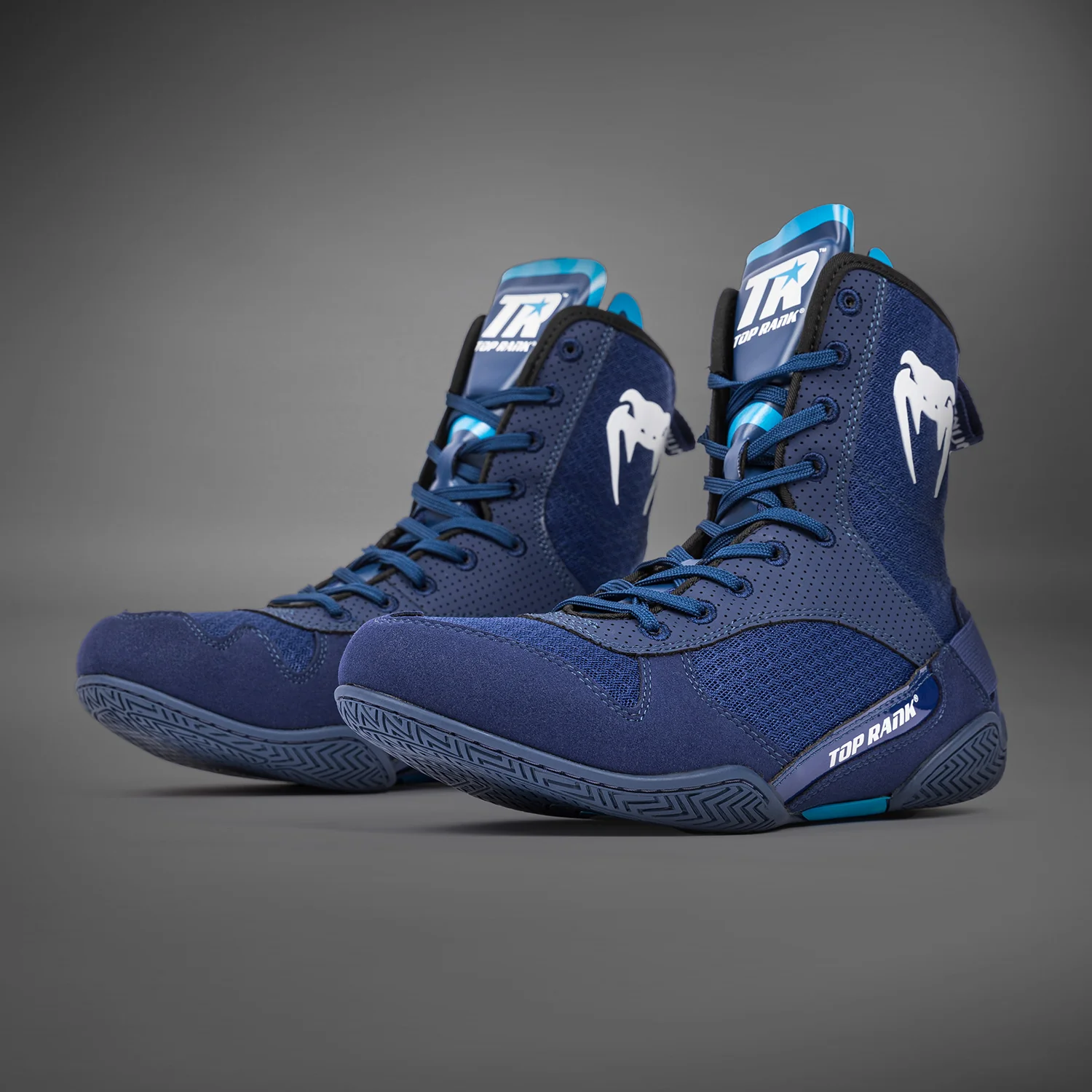 Venum x Top Rank Original Boxing Shoes - Navy Blue
