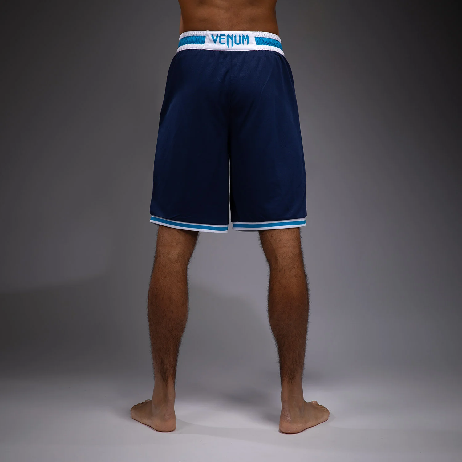 Venum x Top Rank Original Men's Basketball Shorts - Navy Blue - Image 3