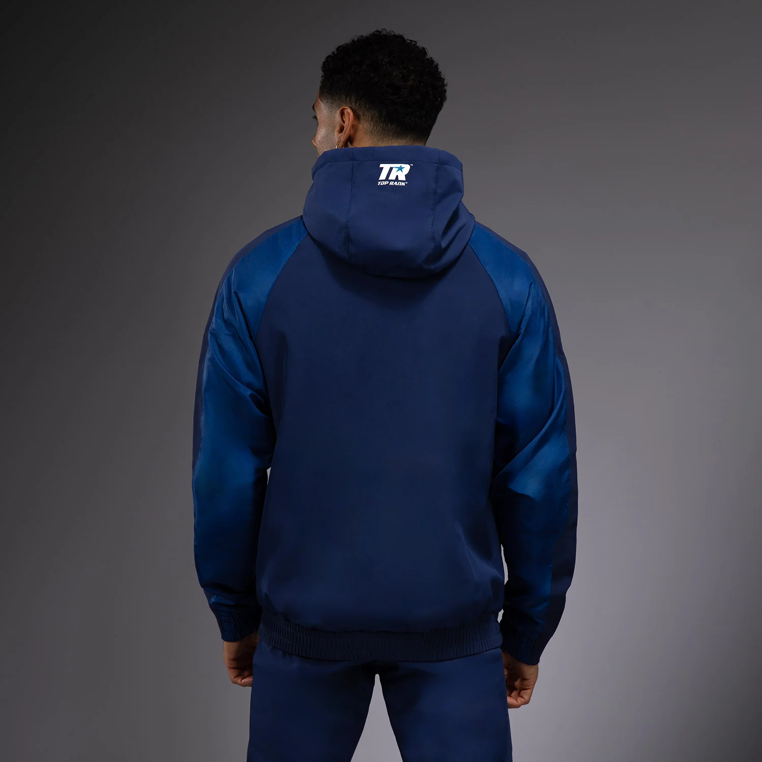 Venum x Top Rank Original Men's Full Zip Hoodie - Navy Blue - Image 4