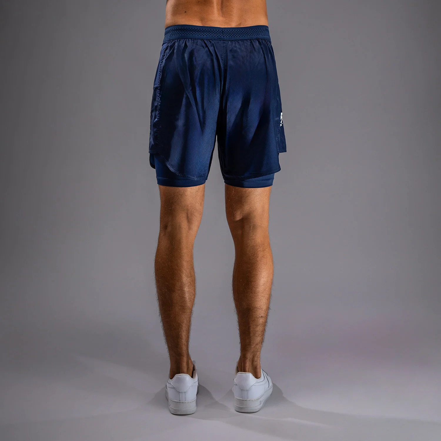 Venum x Top Rank Original Men's Training Shorts - Navy Blue - Image 3
