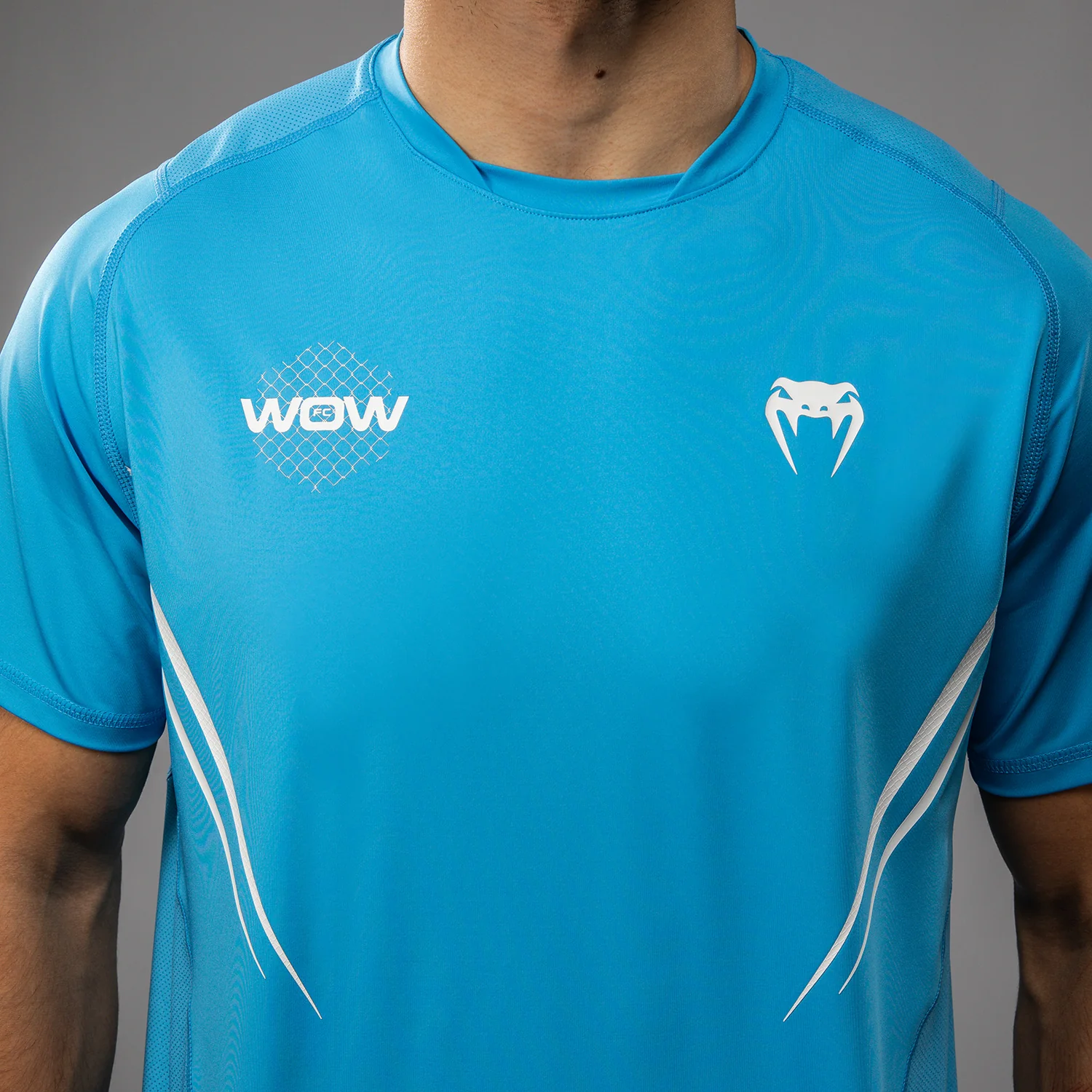 Venum x WOW FC Dry-Tech T-Shirt - Pacific Blue - Image 7