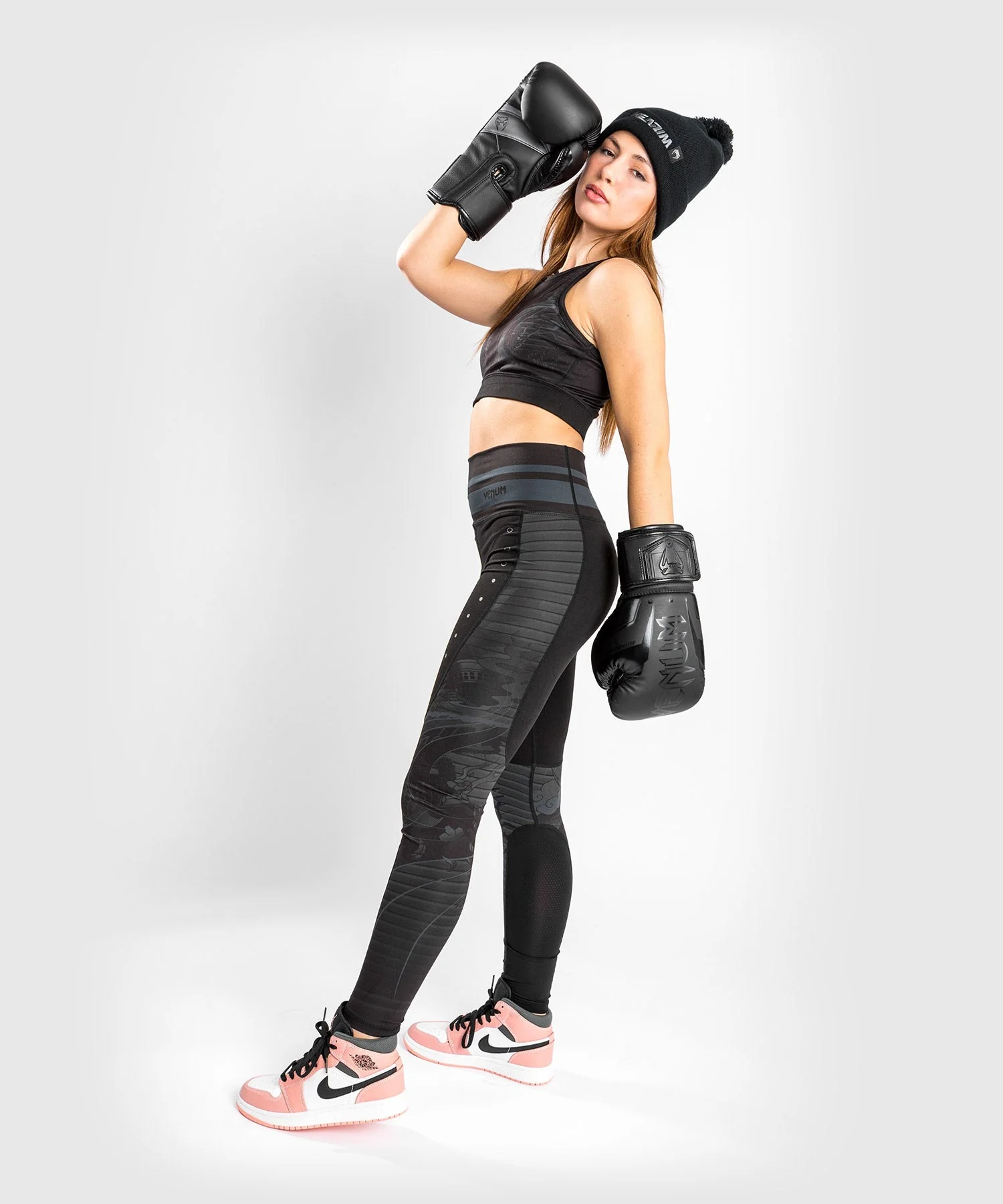 Venum YKZ21 Sport Bra – Black/Black - Image 3