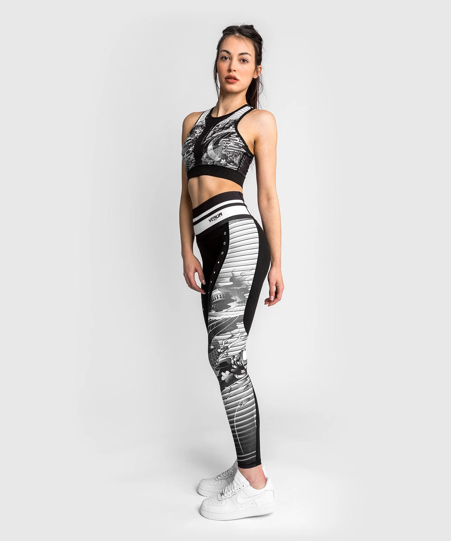 Venum YKZ21 Sport Bra – Black/White - Image 6