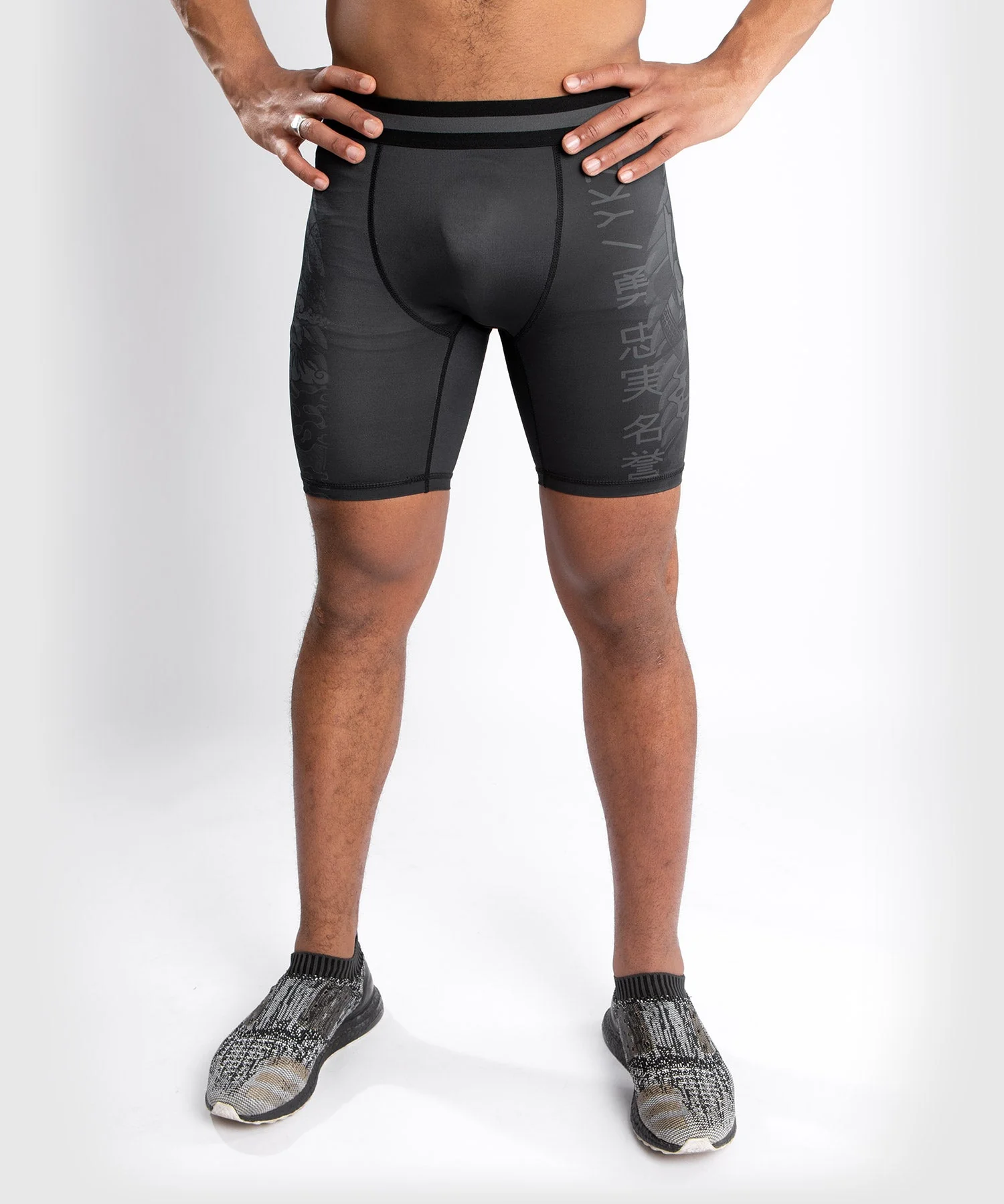 Venum YKZ21 Vale Tudo Shorts – Black/Black - Image 3