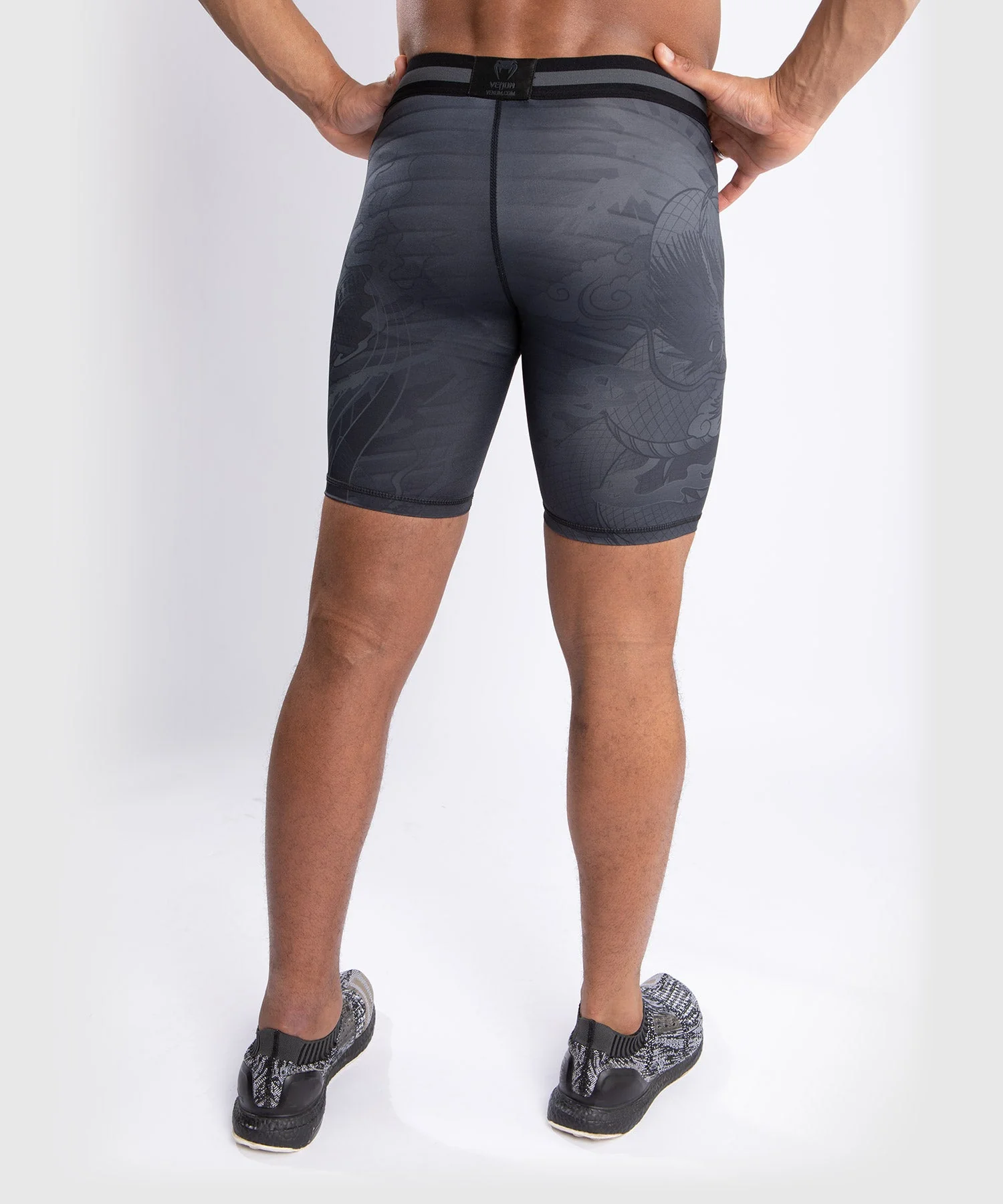 Venum YKZ21 Vale Tudo Shorts – Black/Black - Image 4