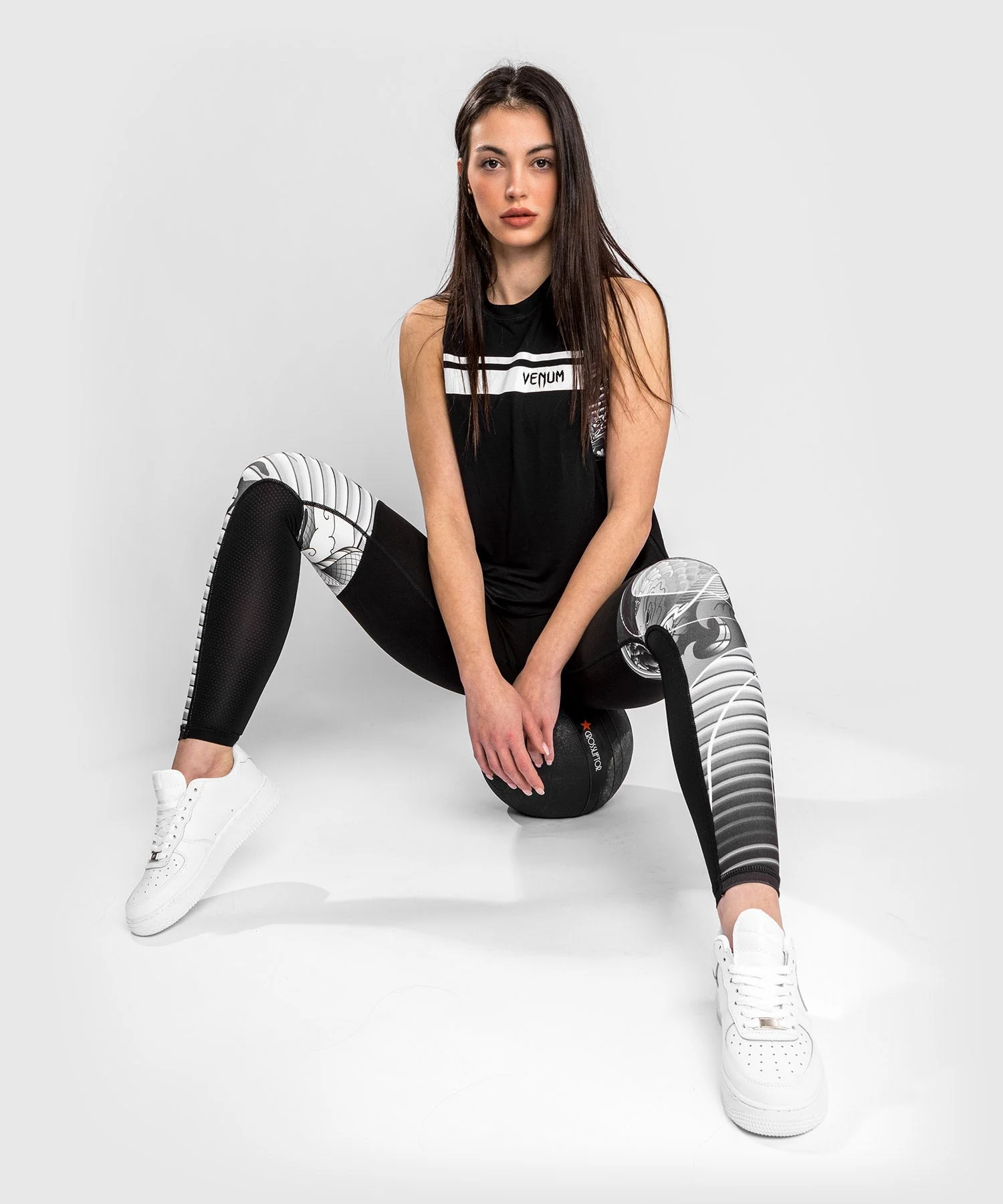 Venum YKZ21 Women’s Tank Top – Black/White - Image 8