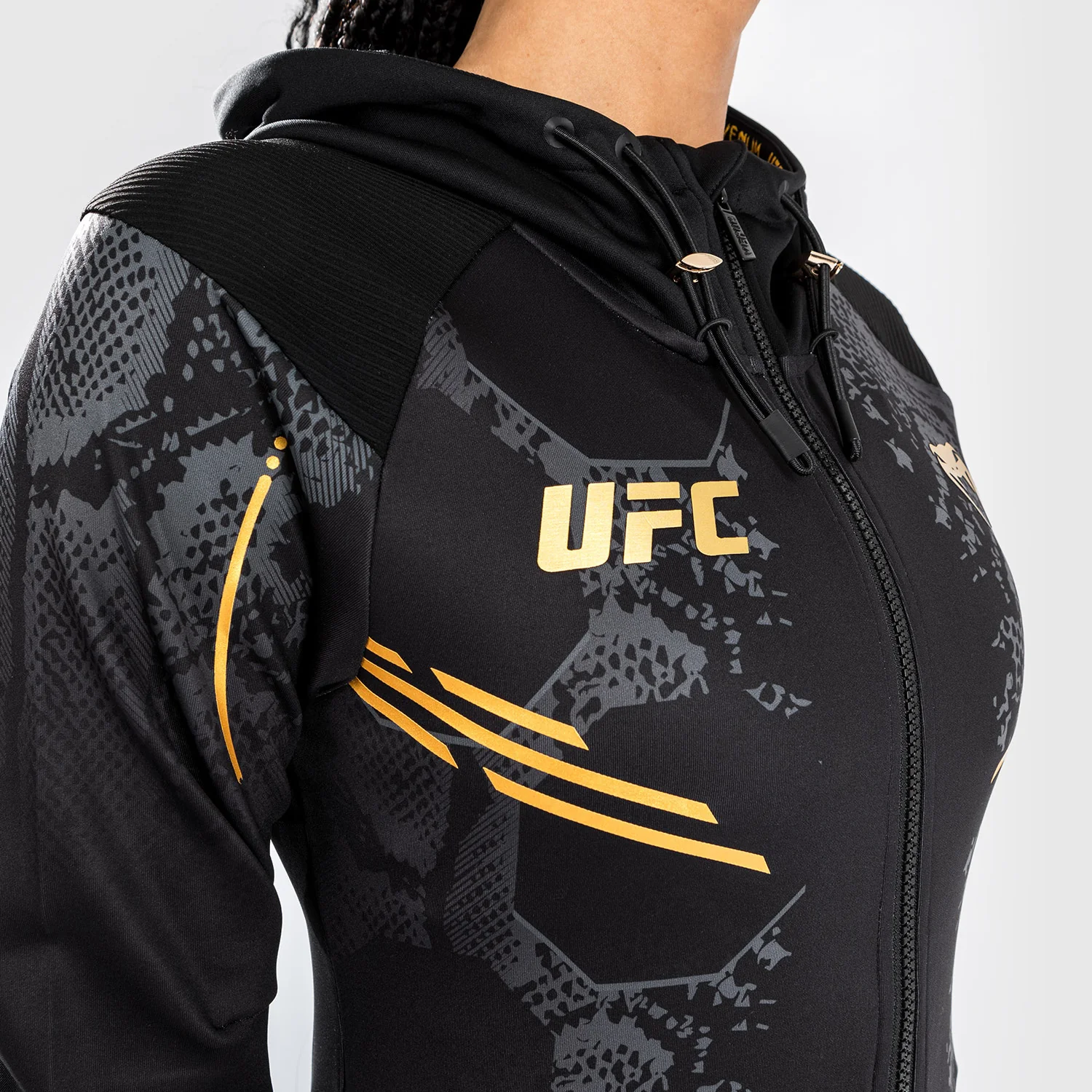 UFC Adrenaline by Venum Personalized Authentic Fight Night Women’s Walkout Hoodie - Champion - Image 8