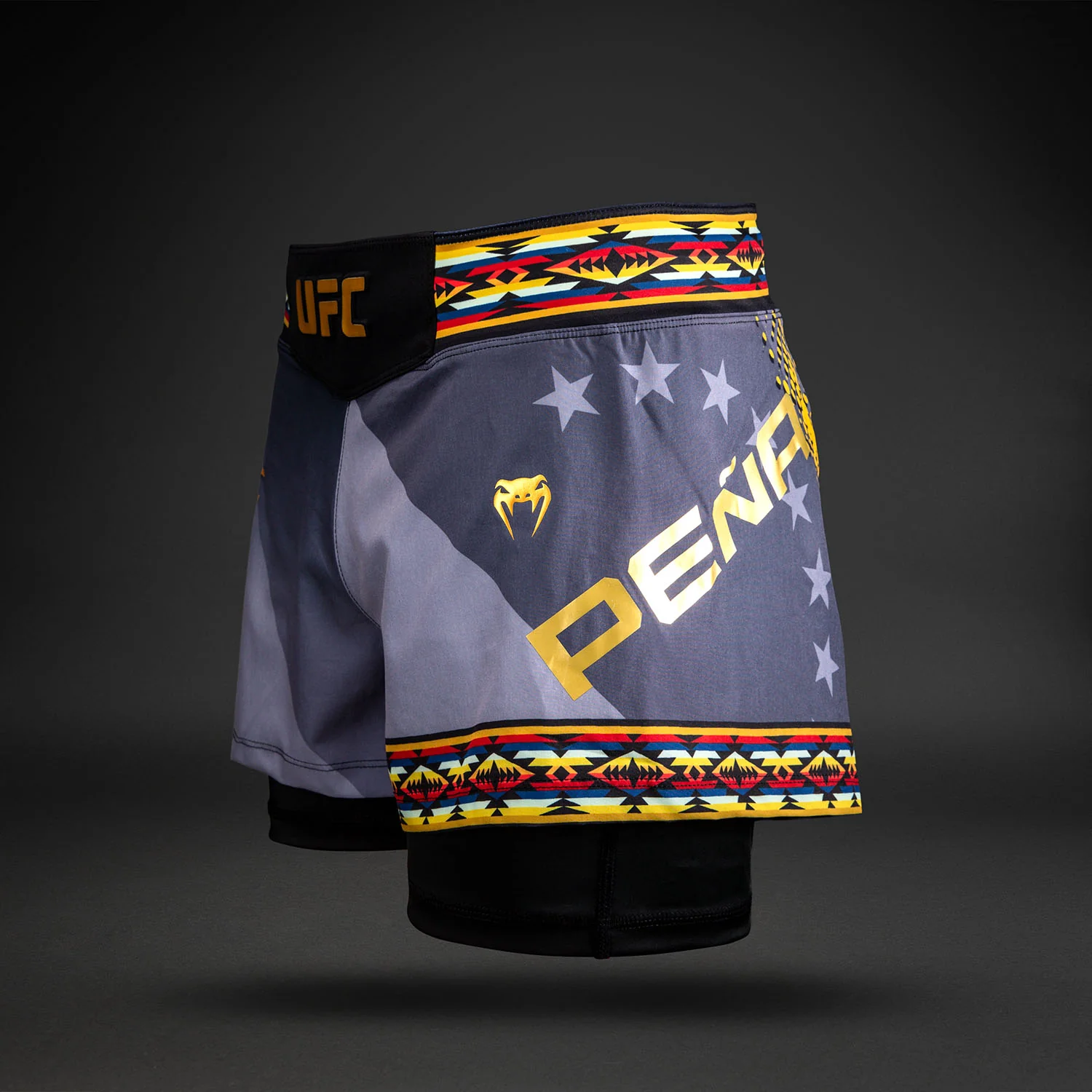 Women’s UFC Unrivaled by Venum Black Julianna Peña Short Fit Fight Short