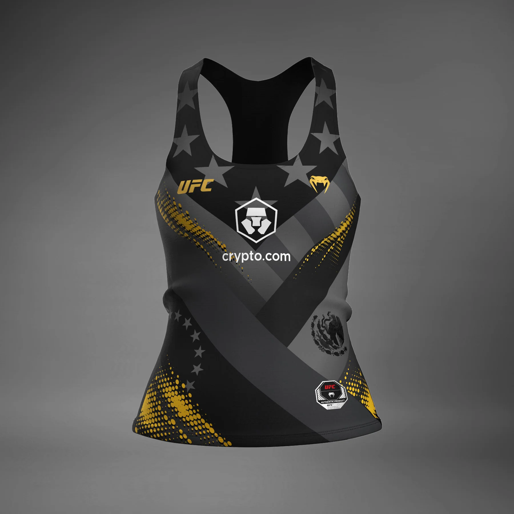 Women’s UFC Unrivaled by Venum Black Julianna Peña Sports Long Bra - Image 3
